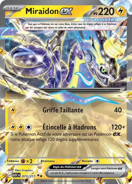 Miraidon ex 073/217 Héros Transcendants