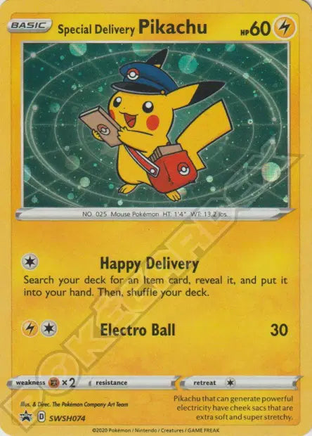 Special Delivery Pikachu SWSH074 - Promo SWSH
