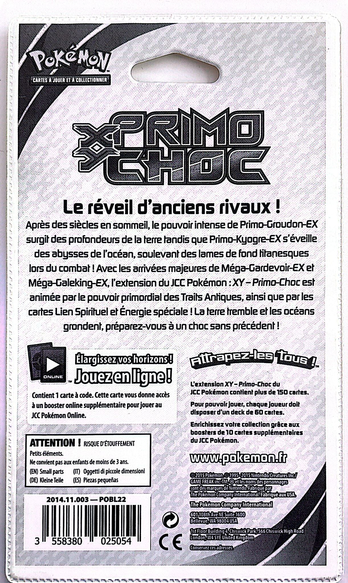 Blister XY Primo-Choc (Kyogre) *