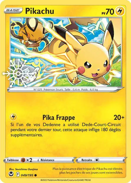Pikachu 049/195 promo calendrier de l’avant