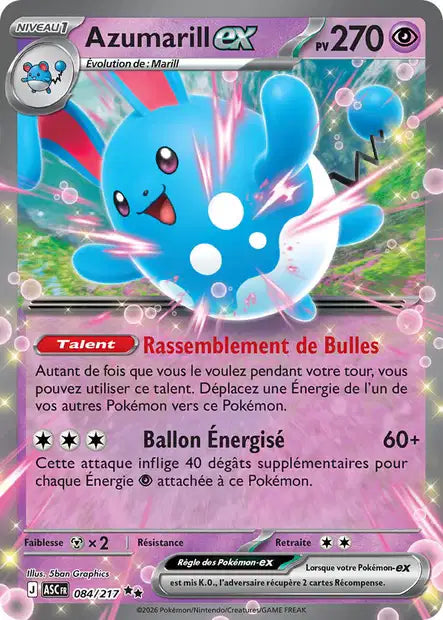 Azumarill ex 084/217 Héros Transcendants