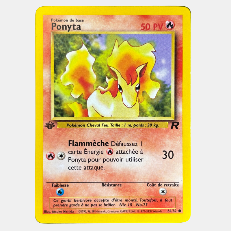 Ponyta 64/83 Team Rocket ED1 – NM