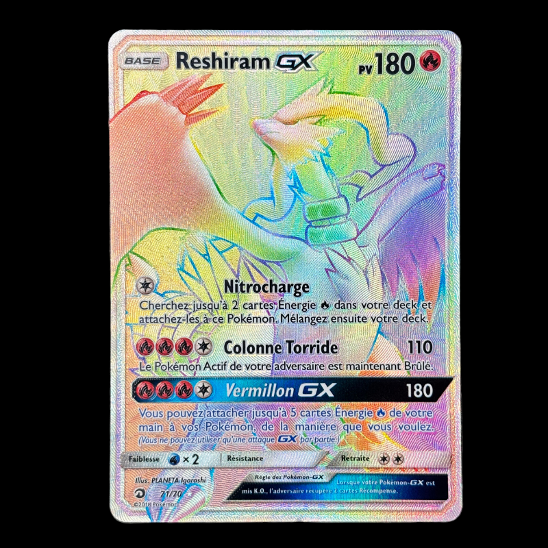 Reshiram GX 71/70 - Majesté des dragons - MINT