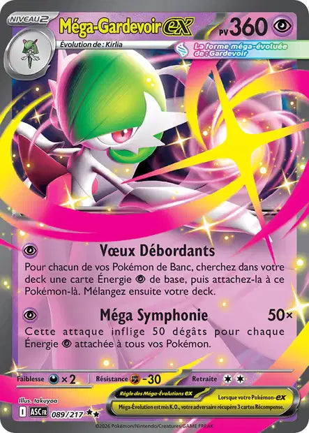 Méga-Gardevoir ex 089/217 Héros Transcendants