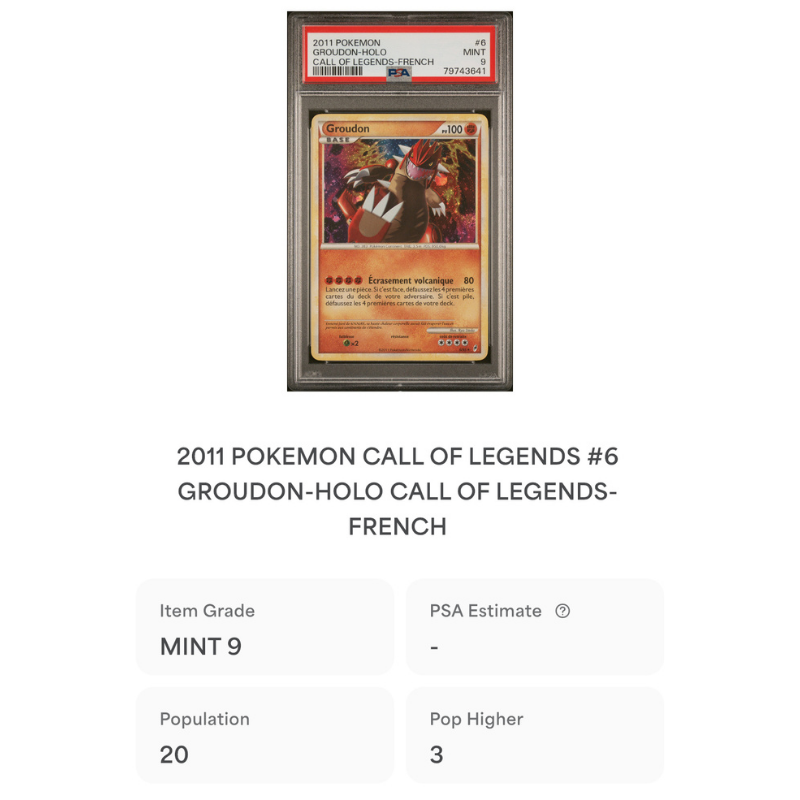 Groudon 6/95 - PSA 9