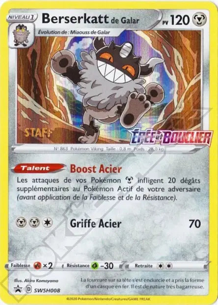 Berserkatt de Galar SWSH008 - Promo SWSH