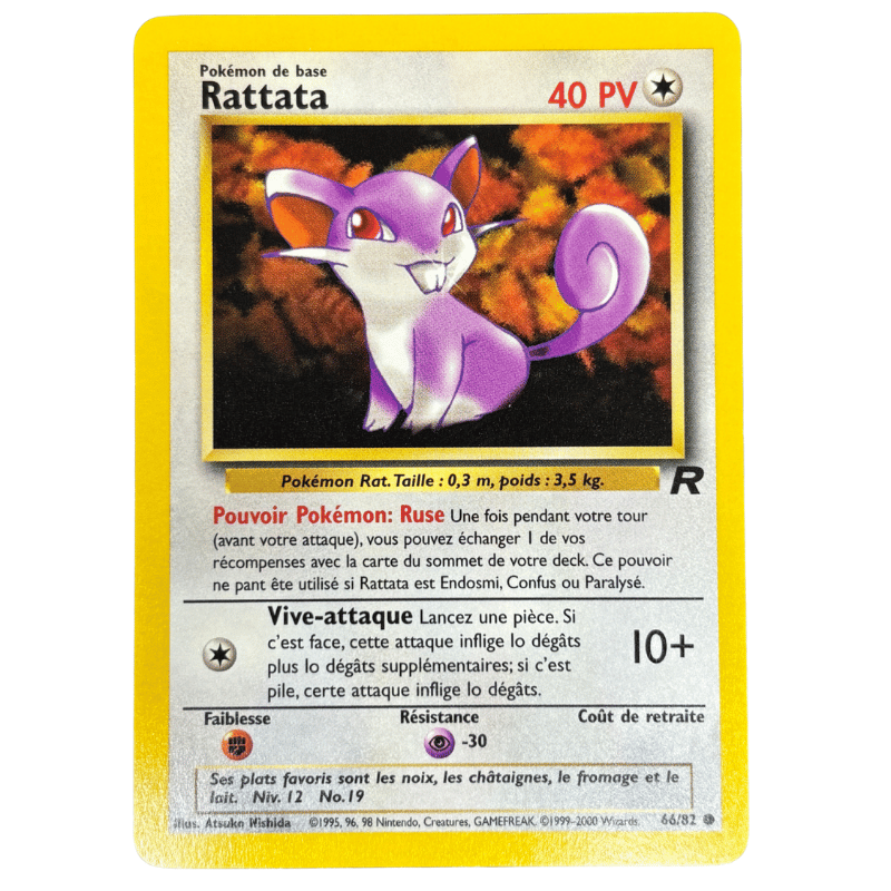 Rattata 66/82 - Team Rocket - NM