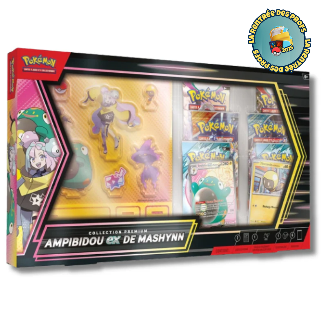 Coffret Pokémon Collection Premium Ampibidou-ex de Mashynn