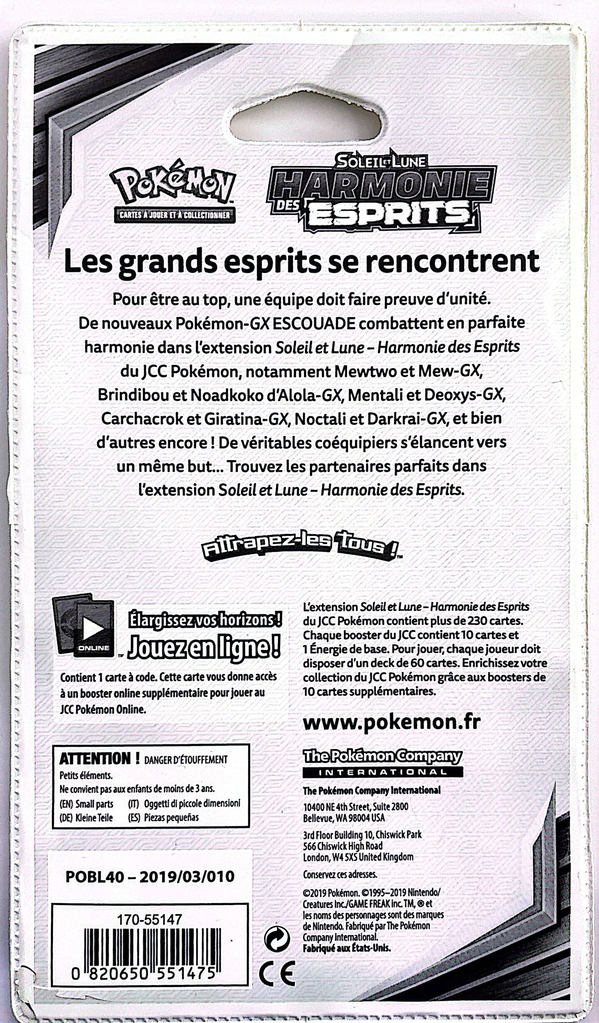 Blister Harmonie des Esprits (Deoxys/Mentali) *