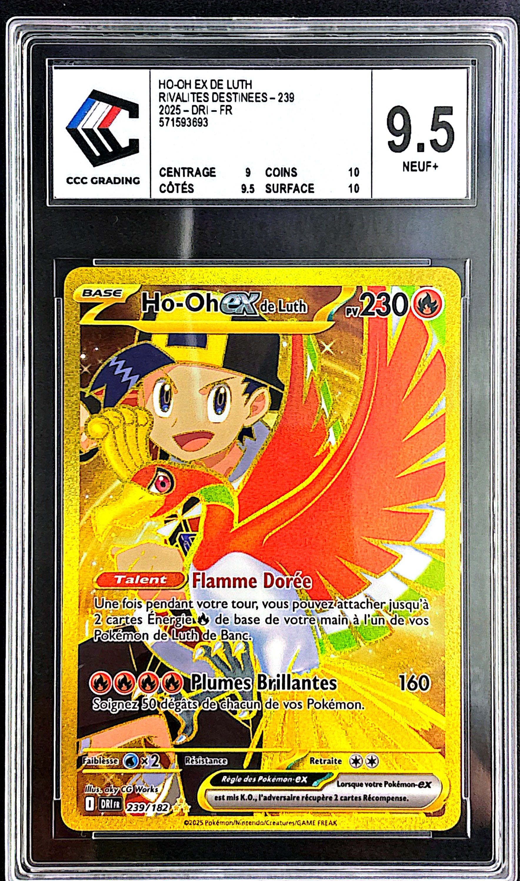 Ho-oh EX de Luth 239/182 - CCC 9.5