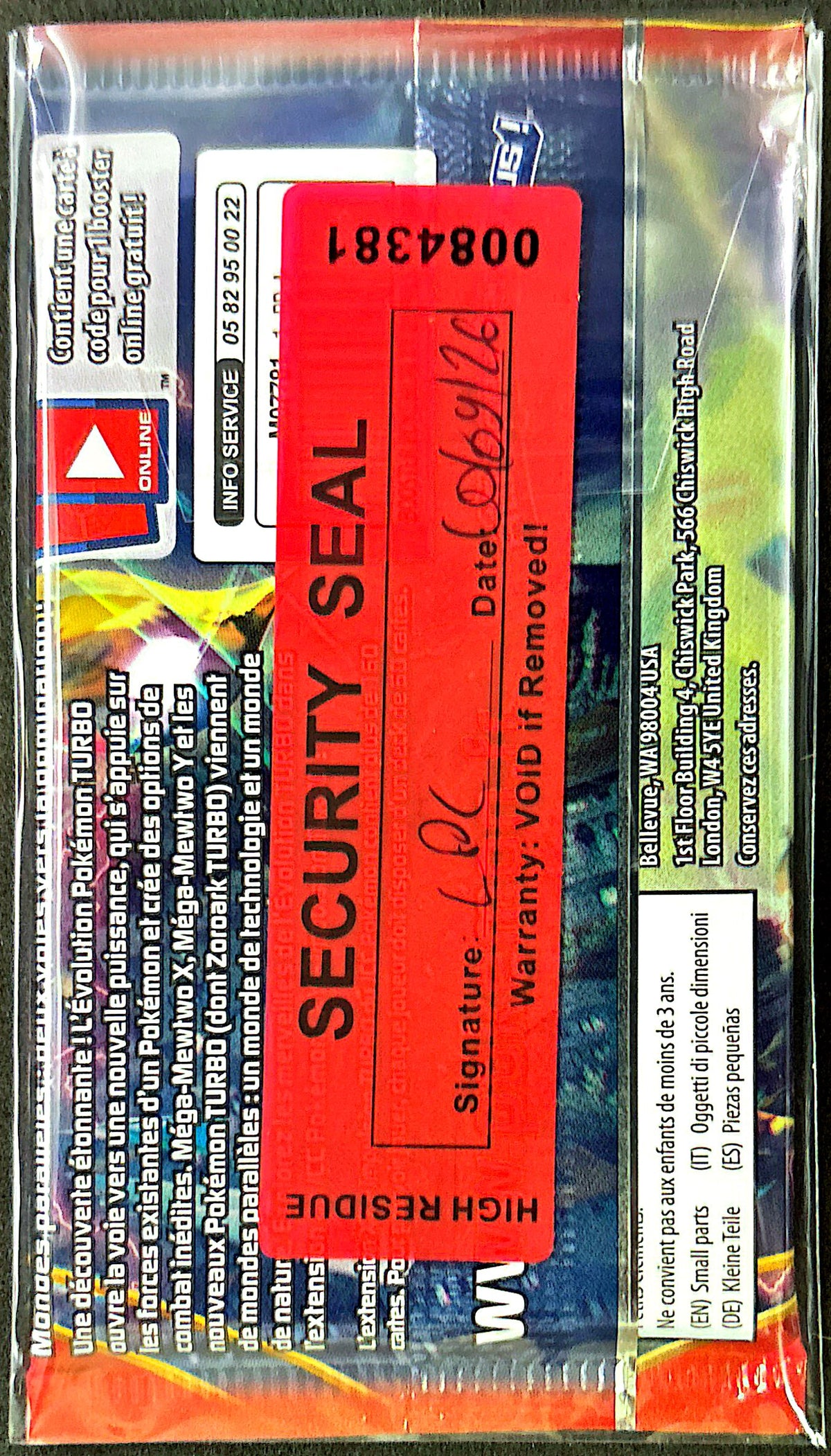 Booster XY Impulsion Turbo Zoroark *
