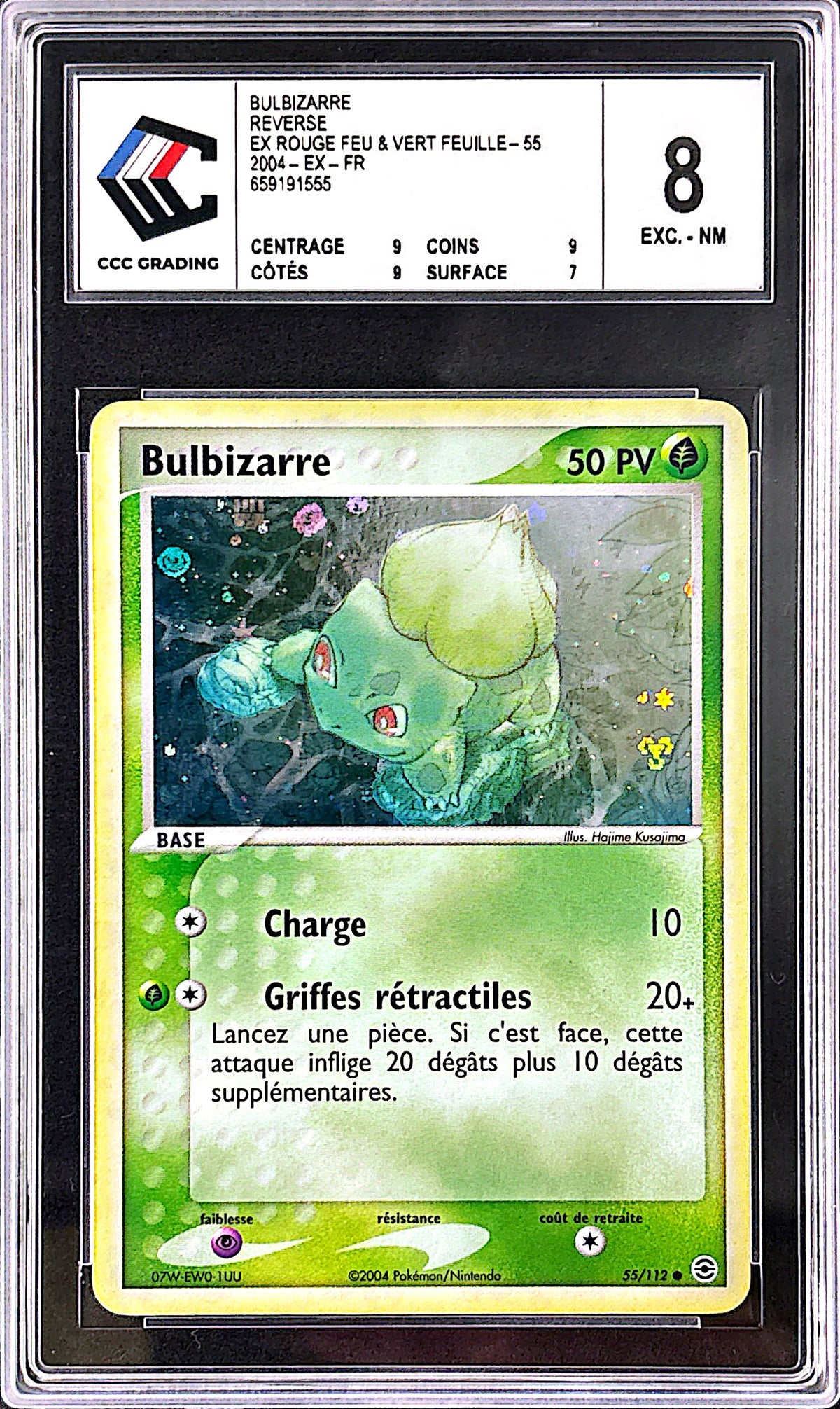 Bulbizarre 55/112 CCC 8 reverse