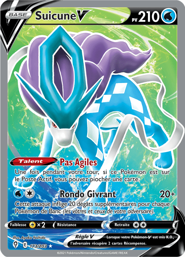 Suicune-V 173/203 - Évolution Céleste