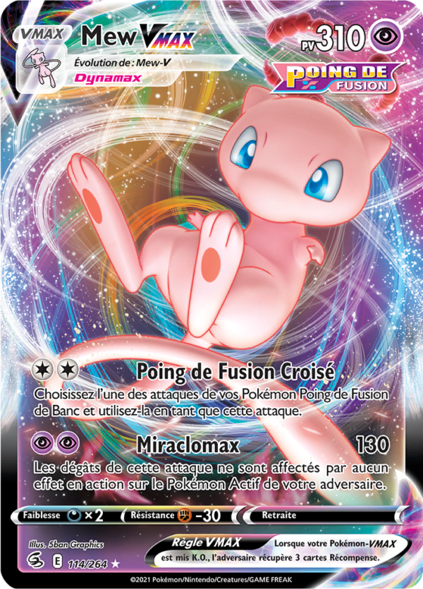 Mew-VMAX 114/264 - Poing de fusion