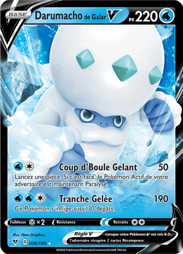 Darumacho de Galar-V 036/185 - Voltage éclatant