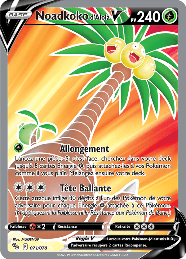 Noadkoko d'Alola-V 071/078 - Pokémon GO