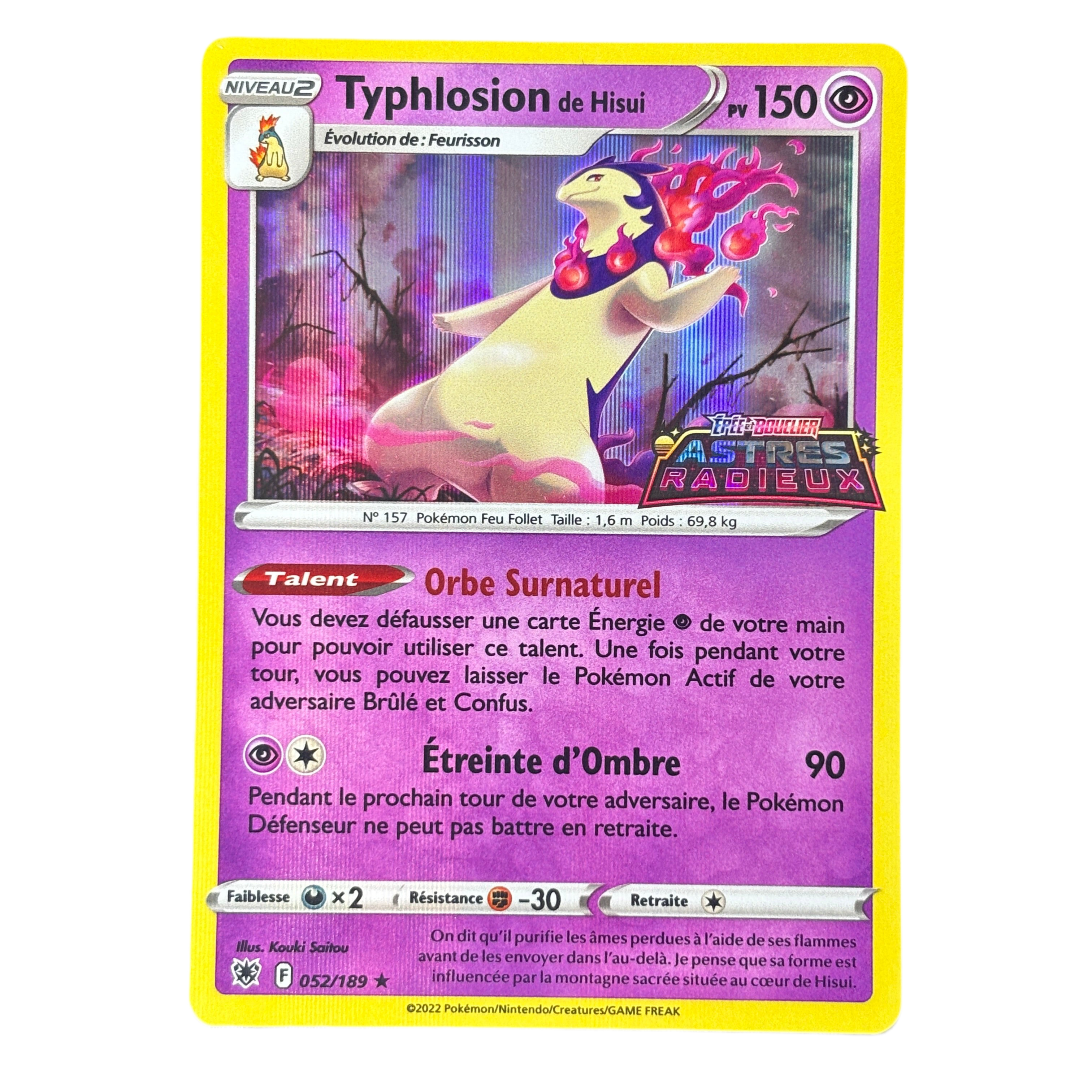 Typhlosion 052/189 – Stamp Astres radieux