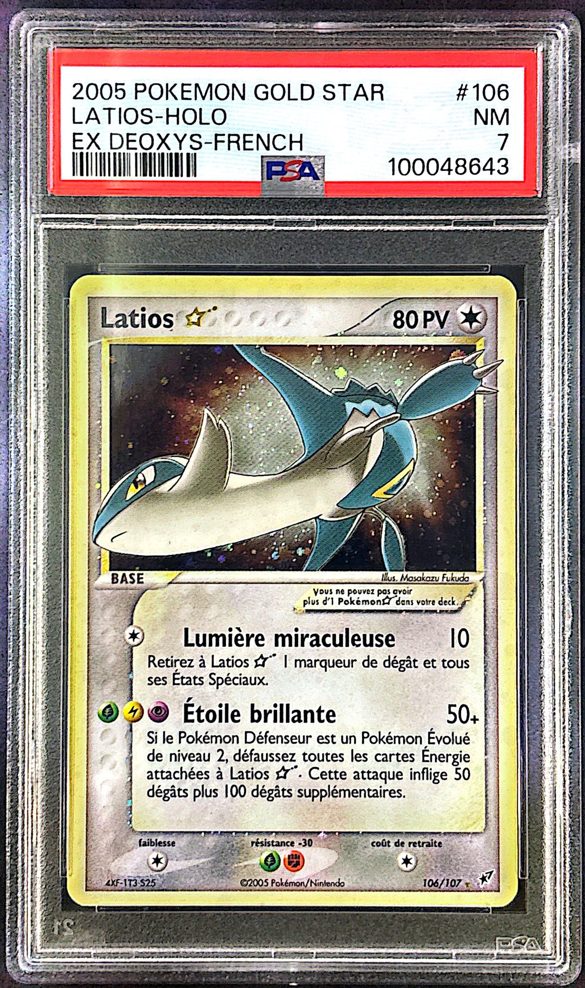Latios 106/107 - EX Deoxys PSA 7