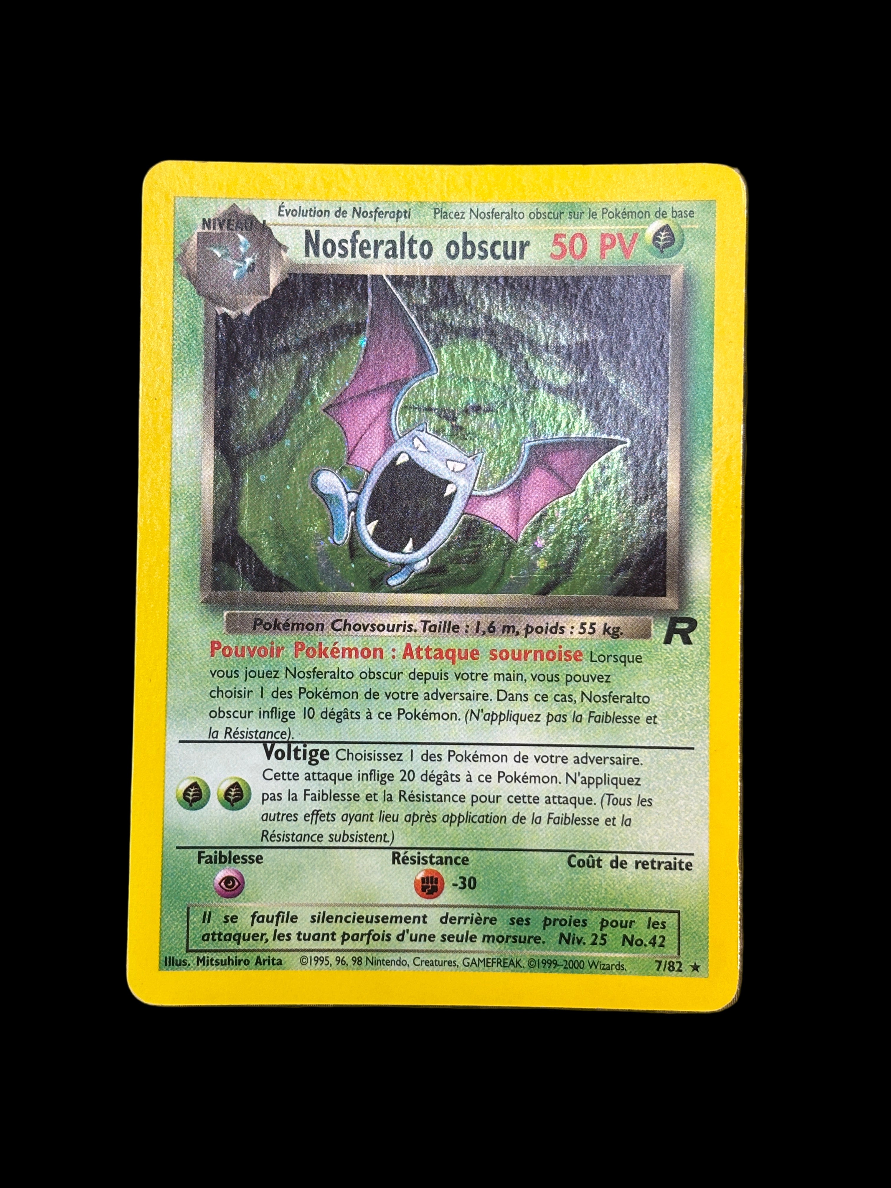 Nosferalto obscur 7/82 - Team Rocket -EXC