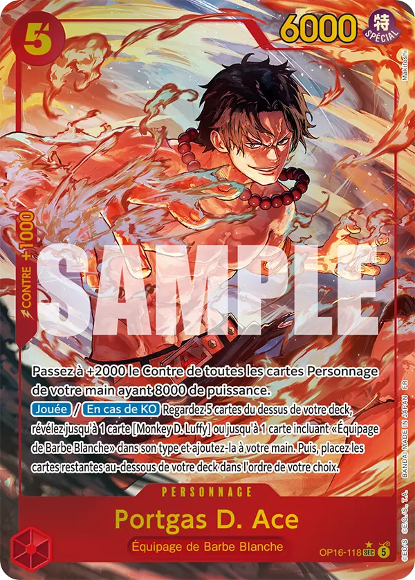 Portgas D.Ace OP16-118 | FR