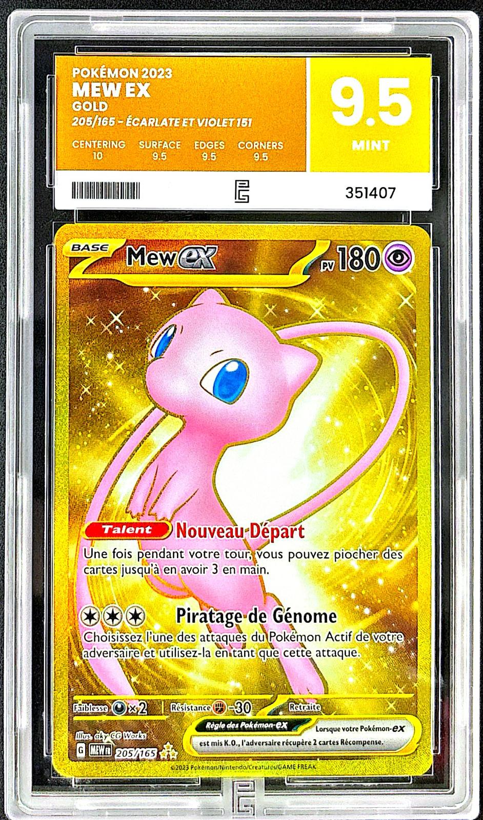 Mew ex Gold 205/165 – Pure grading 9.5