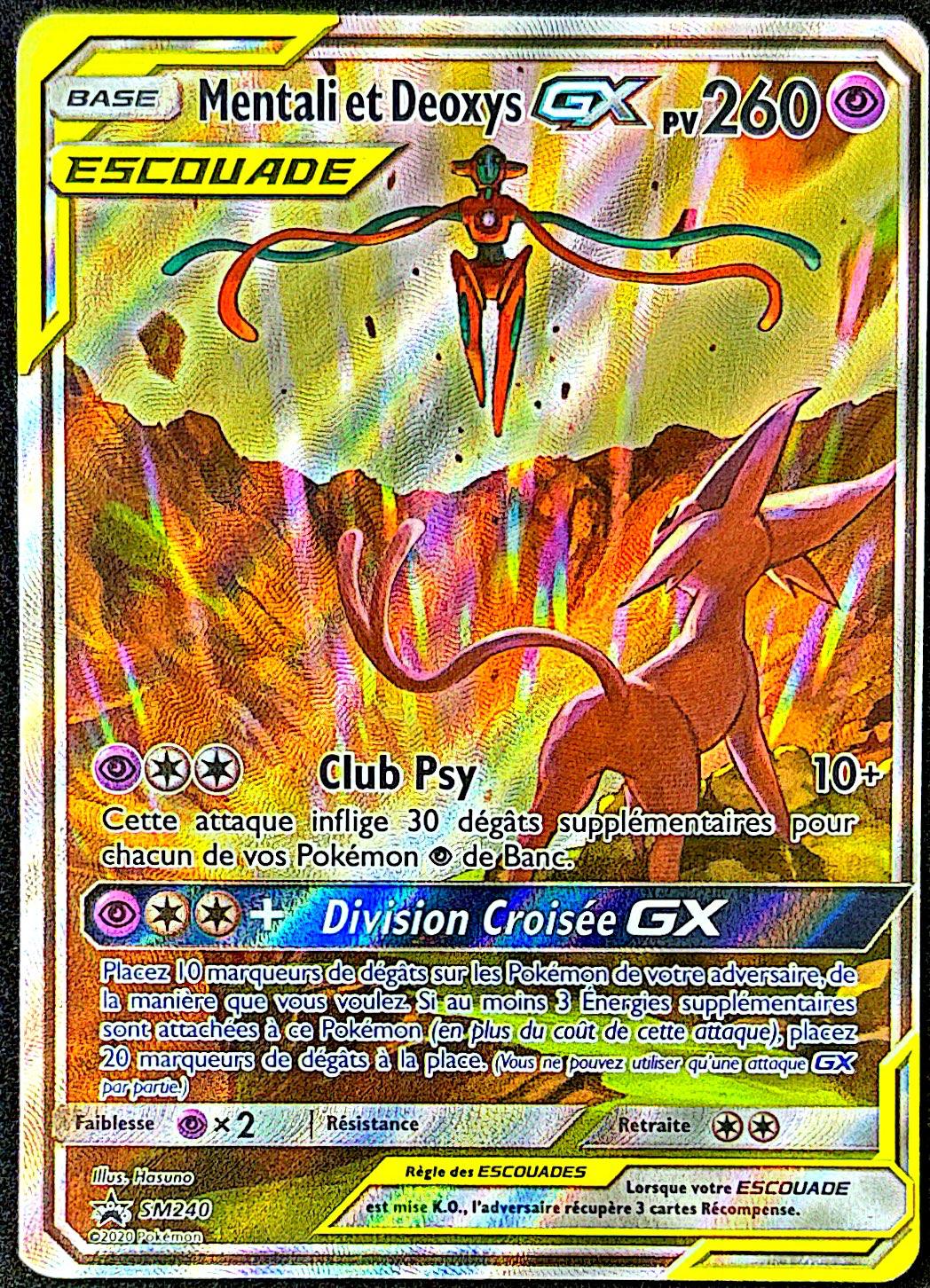 Mentali et Deoxys promo Black Star sm240 – EXC+