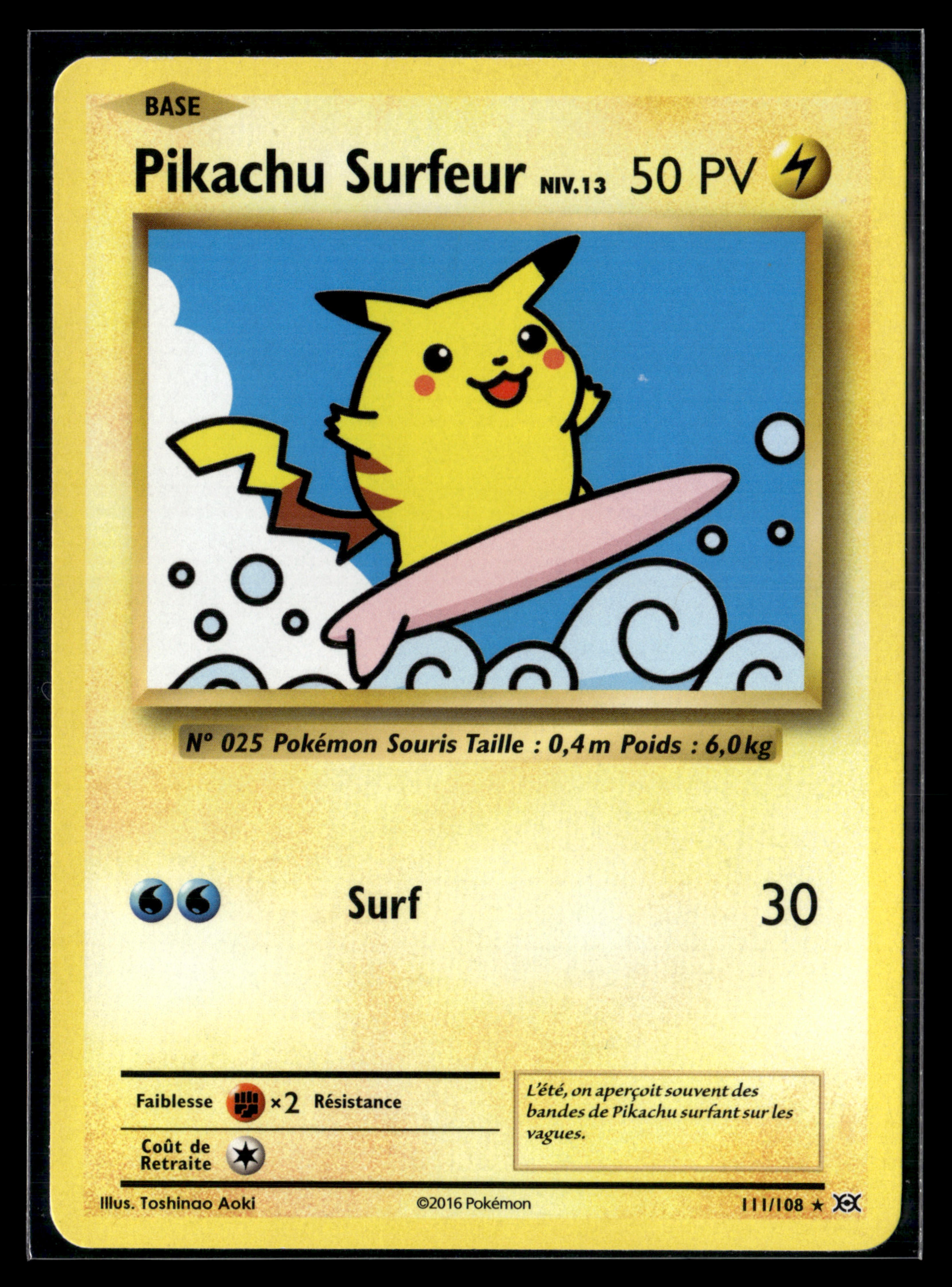 Pikachu surfeur 111/108 Evolution | EXC+ #2