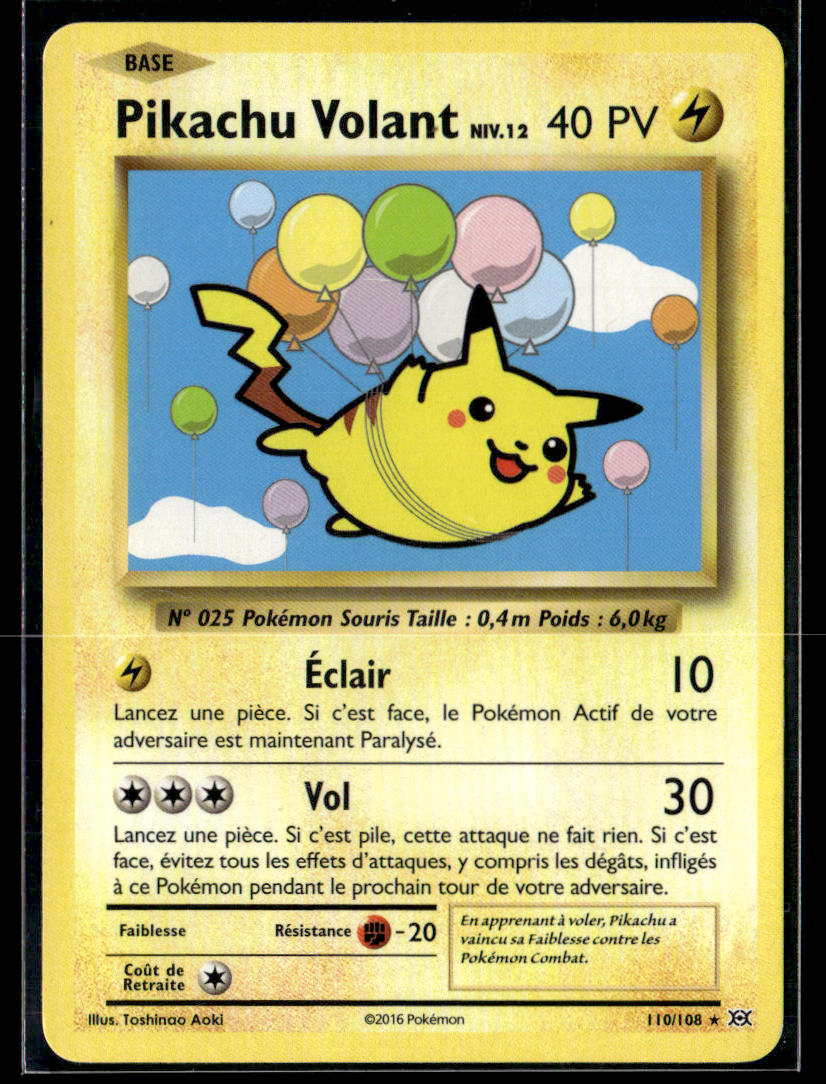 Pikachu volant 110/108 Evolution | EXC