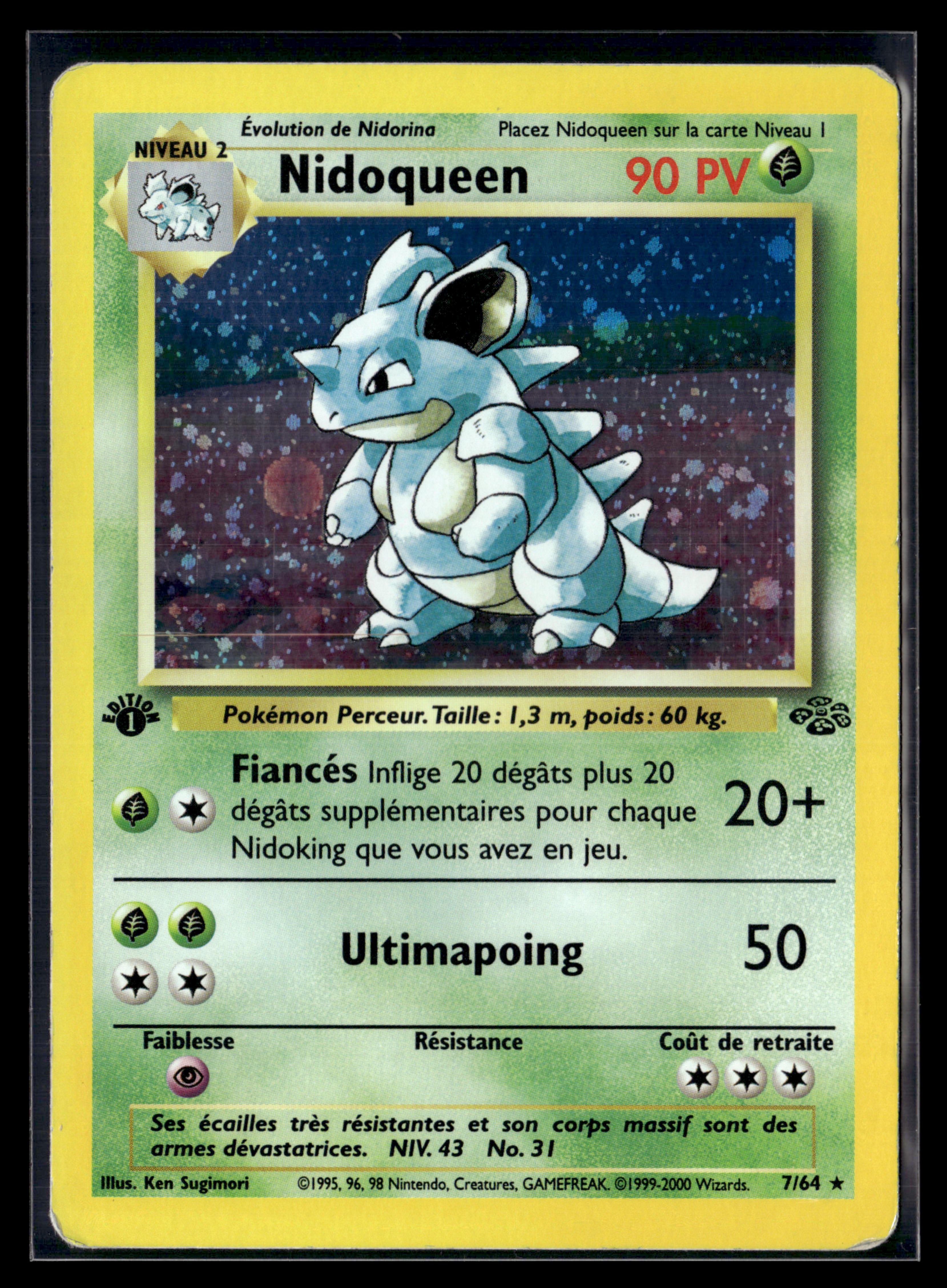 Nidoqueen 7/64 ED1 - Jungle - TBE+/EXC