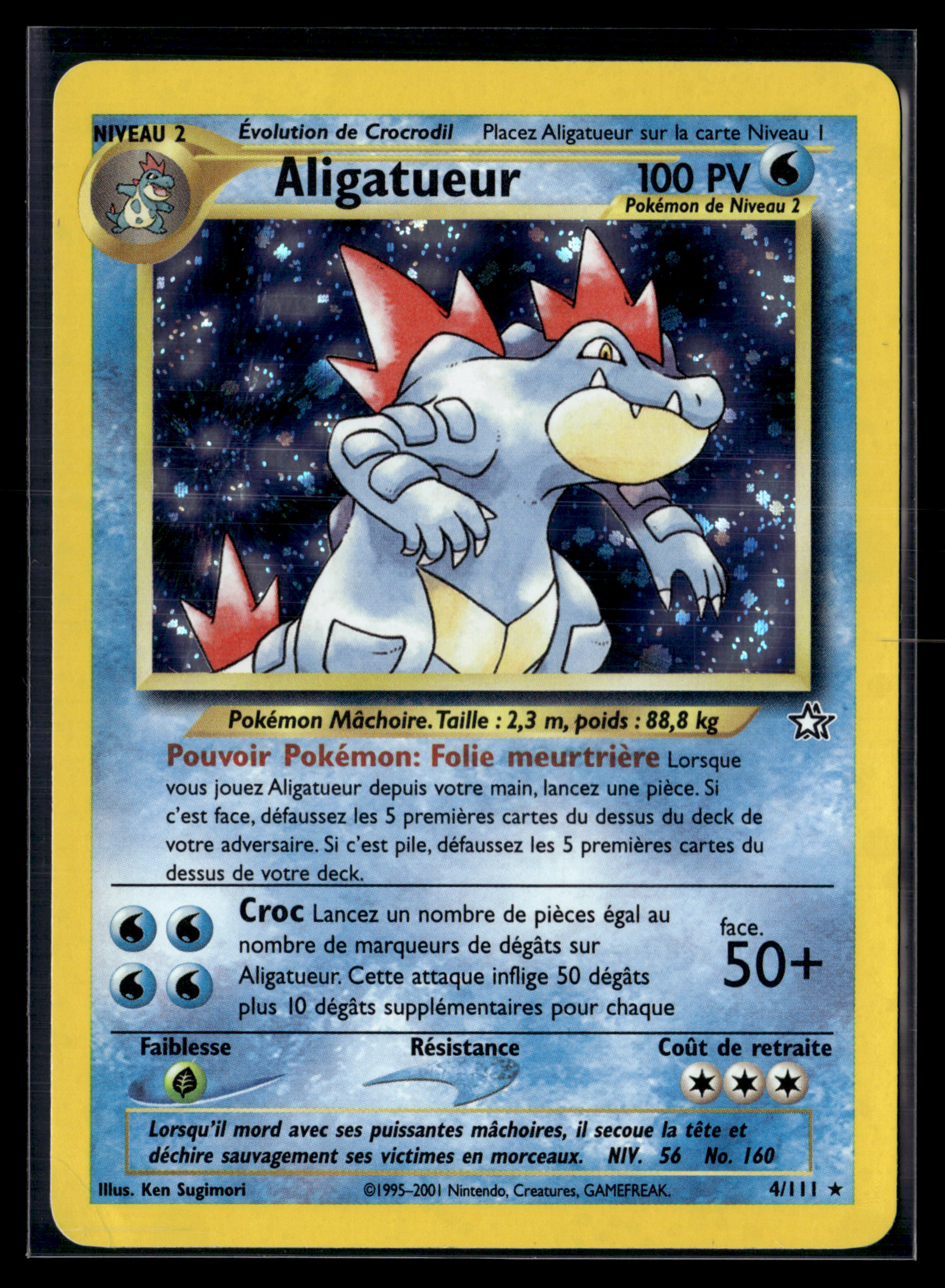 Aligatueur 4/111 – Neo genesis – EXC ( offcenter)