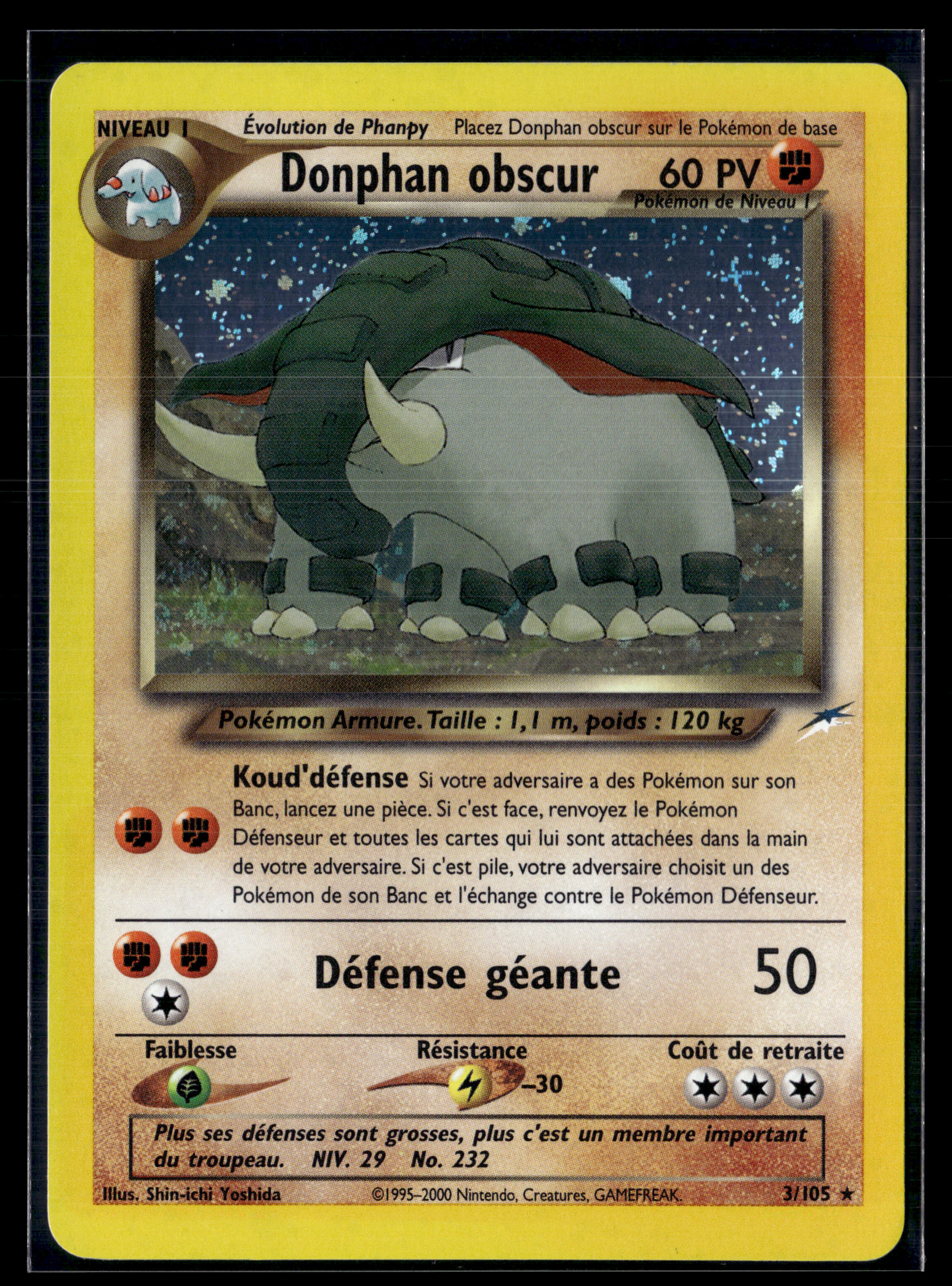Donphan obscur 3/105 Neo destiny – NM