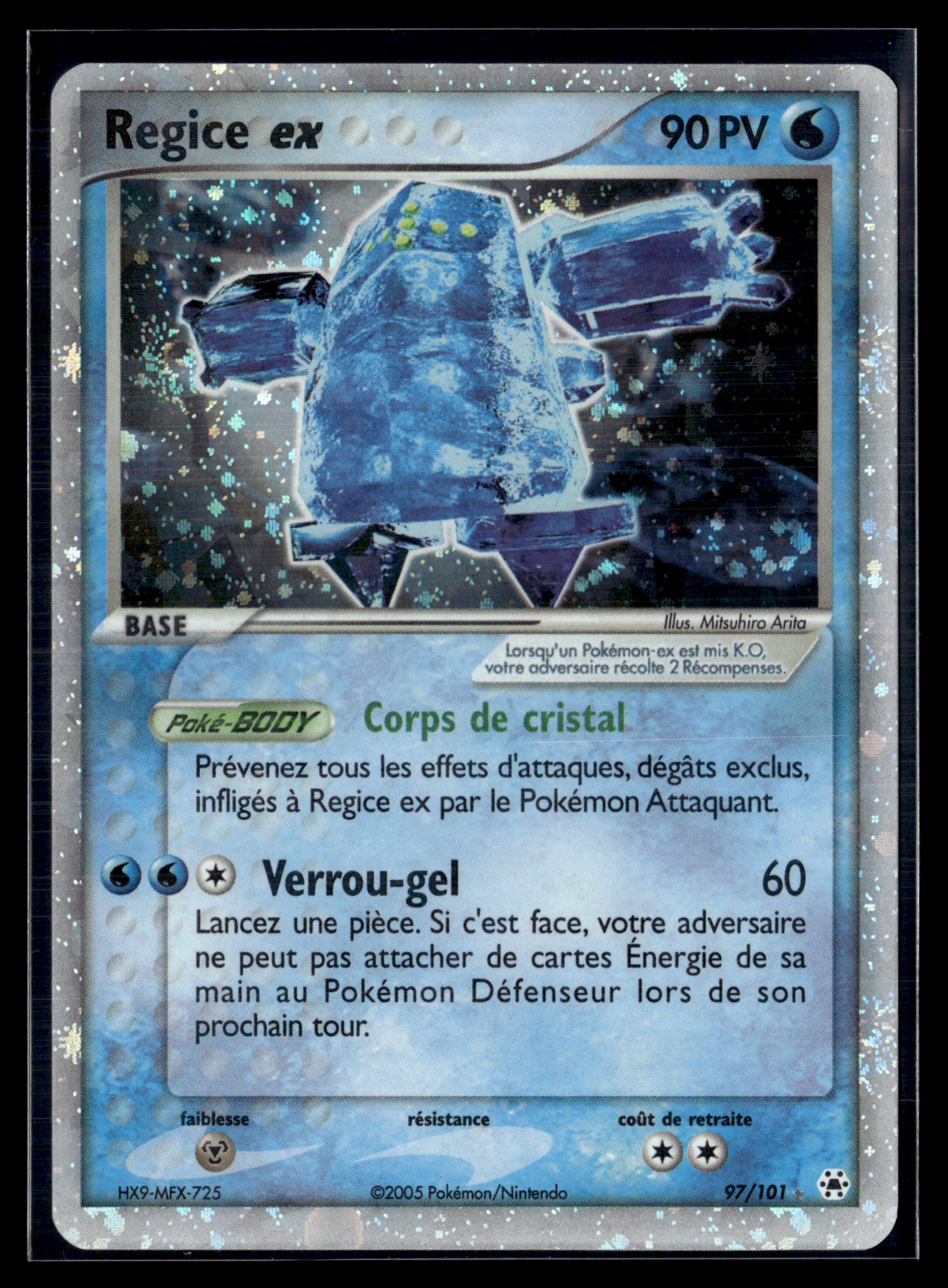 Regice EX 97/101 - Légendes Oubliées NM