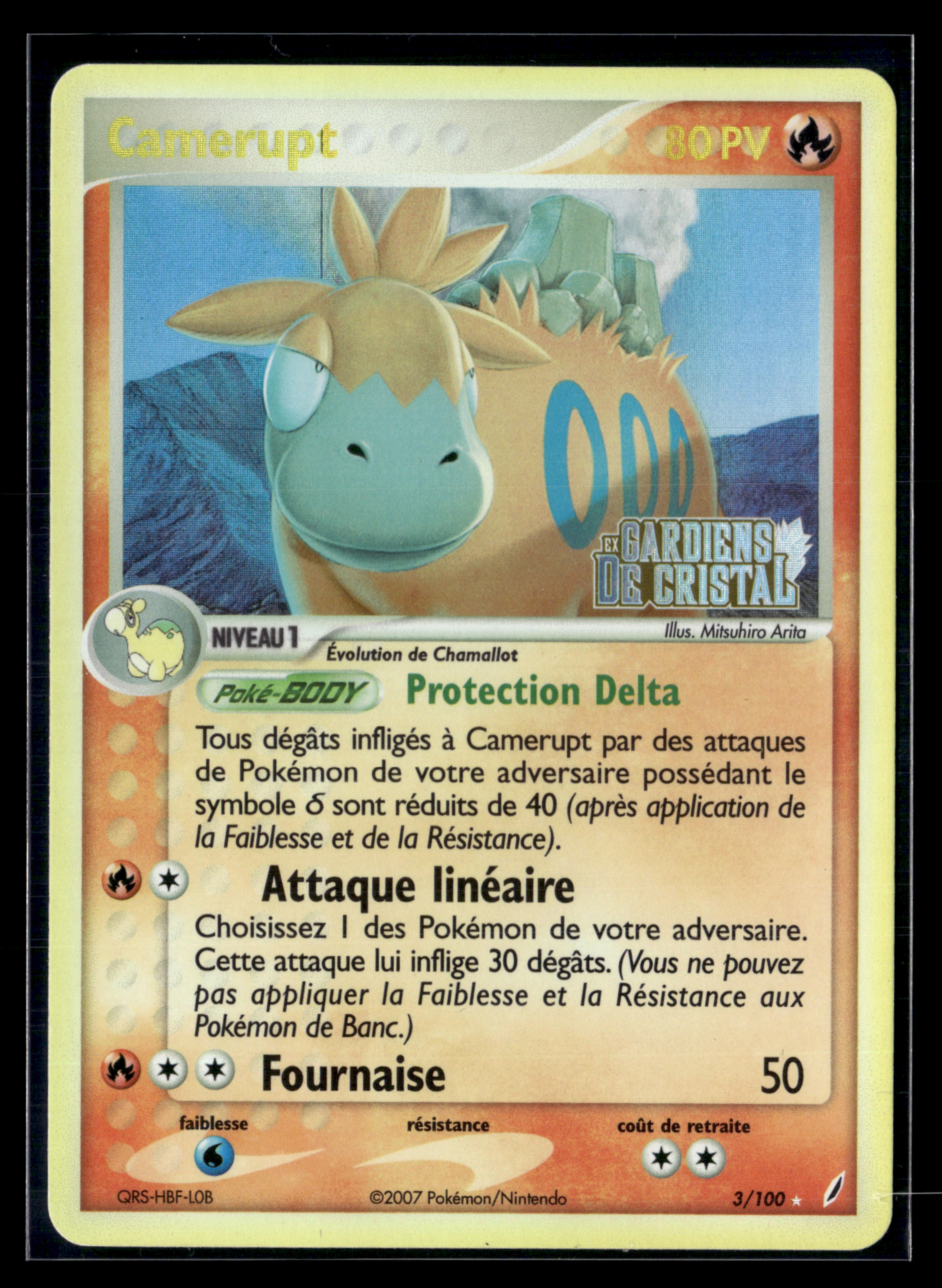 Camerupt 3/100 - Gardiens de Cristal - EXC+