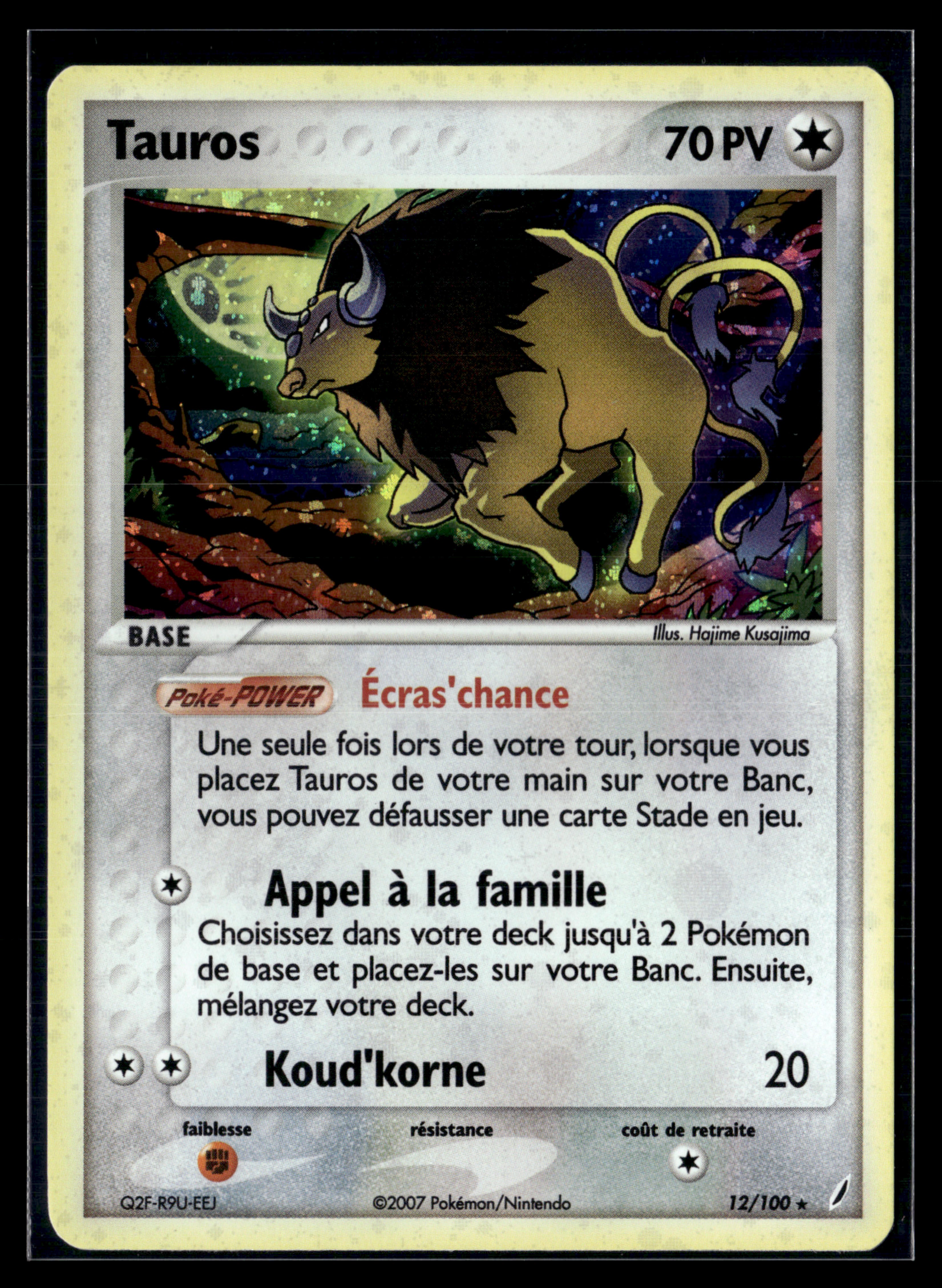 tauros 12/100 Gardiens de cristal – NM