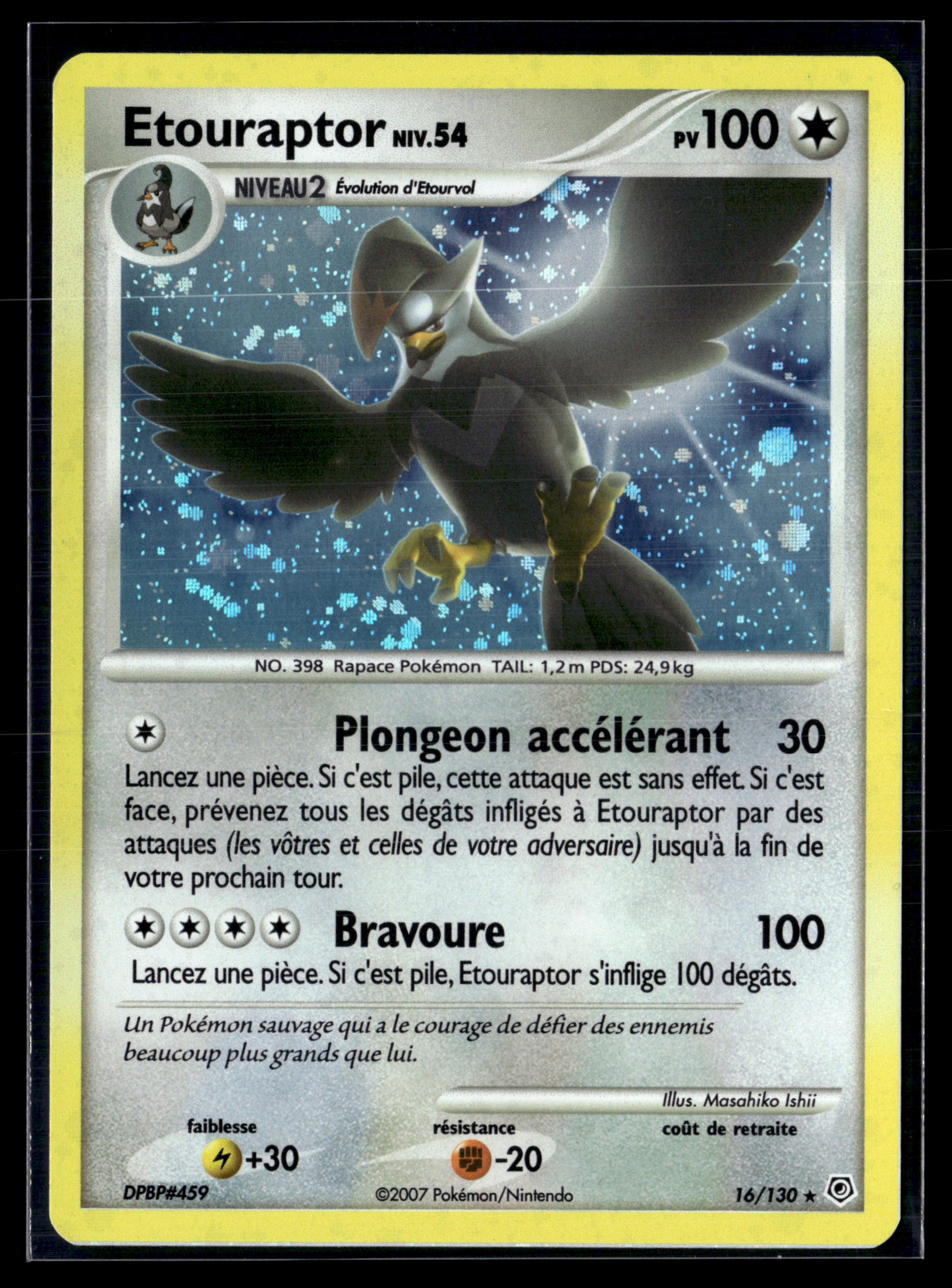 Etouraptor 16/130 Diamant et Perle – NM