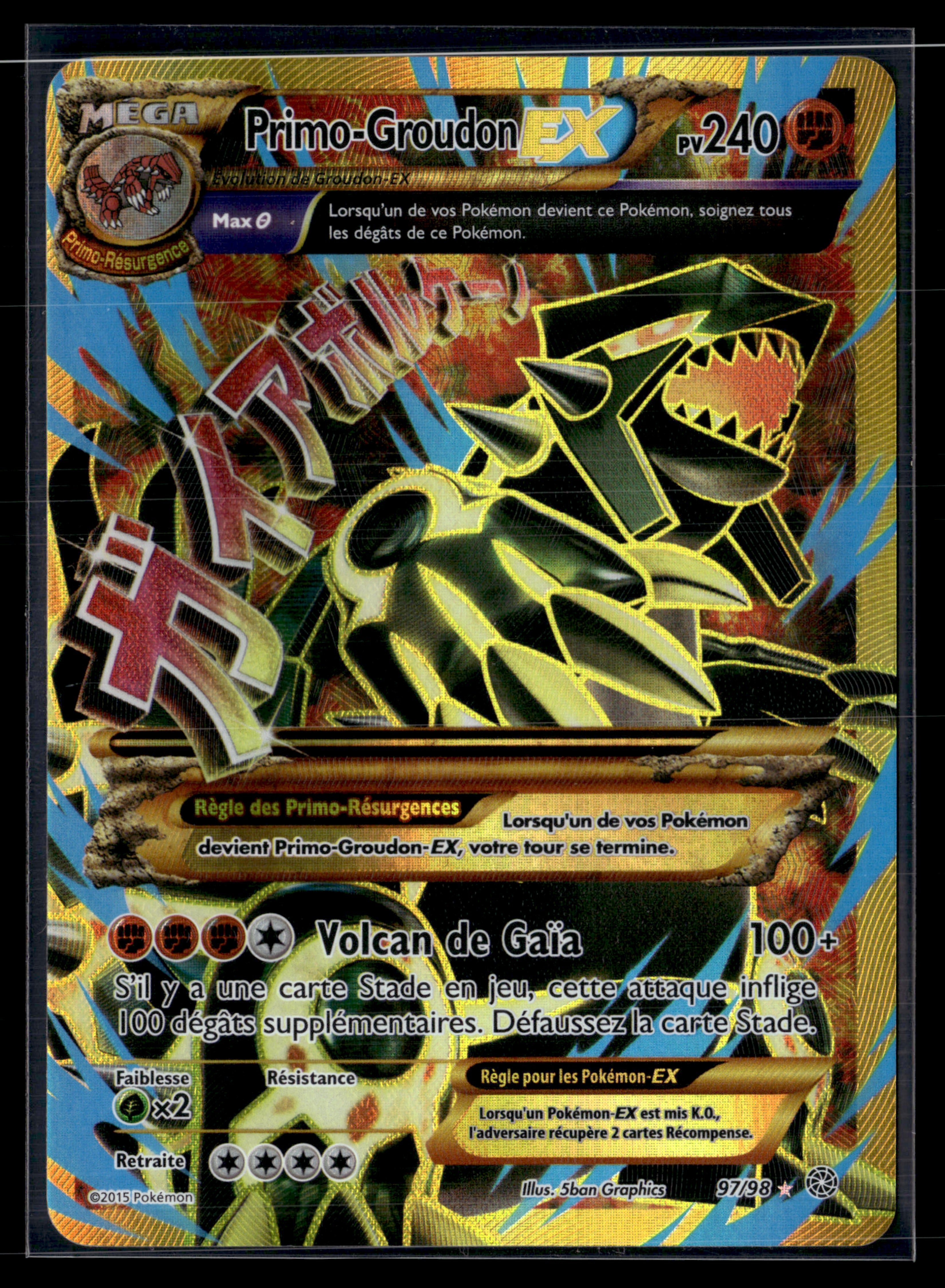 Primo-Groudon EX 97/98 - Origines Antiques - NM