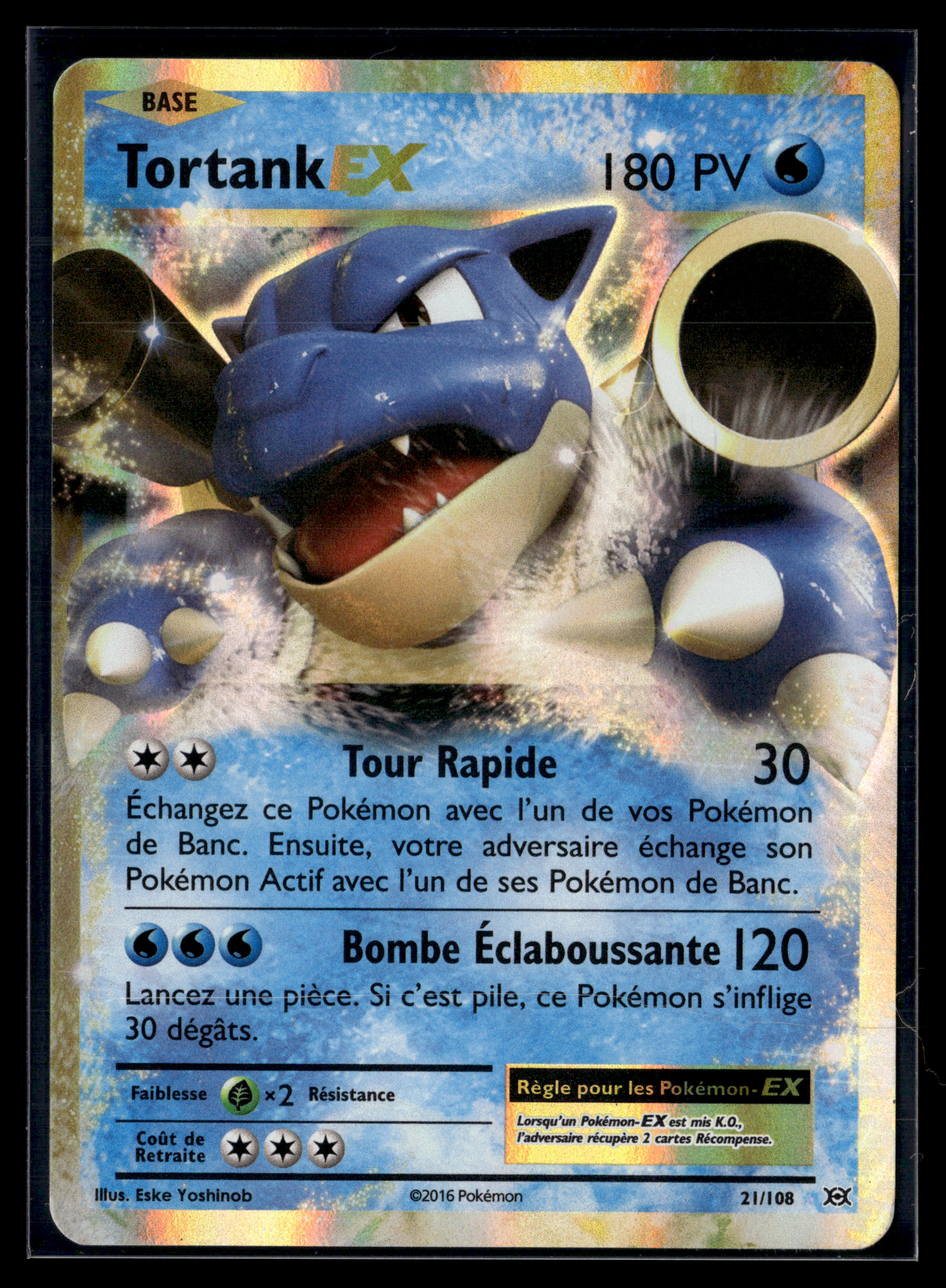 Tortank EX 21/108 XY évolutions – EXC+
