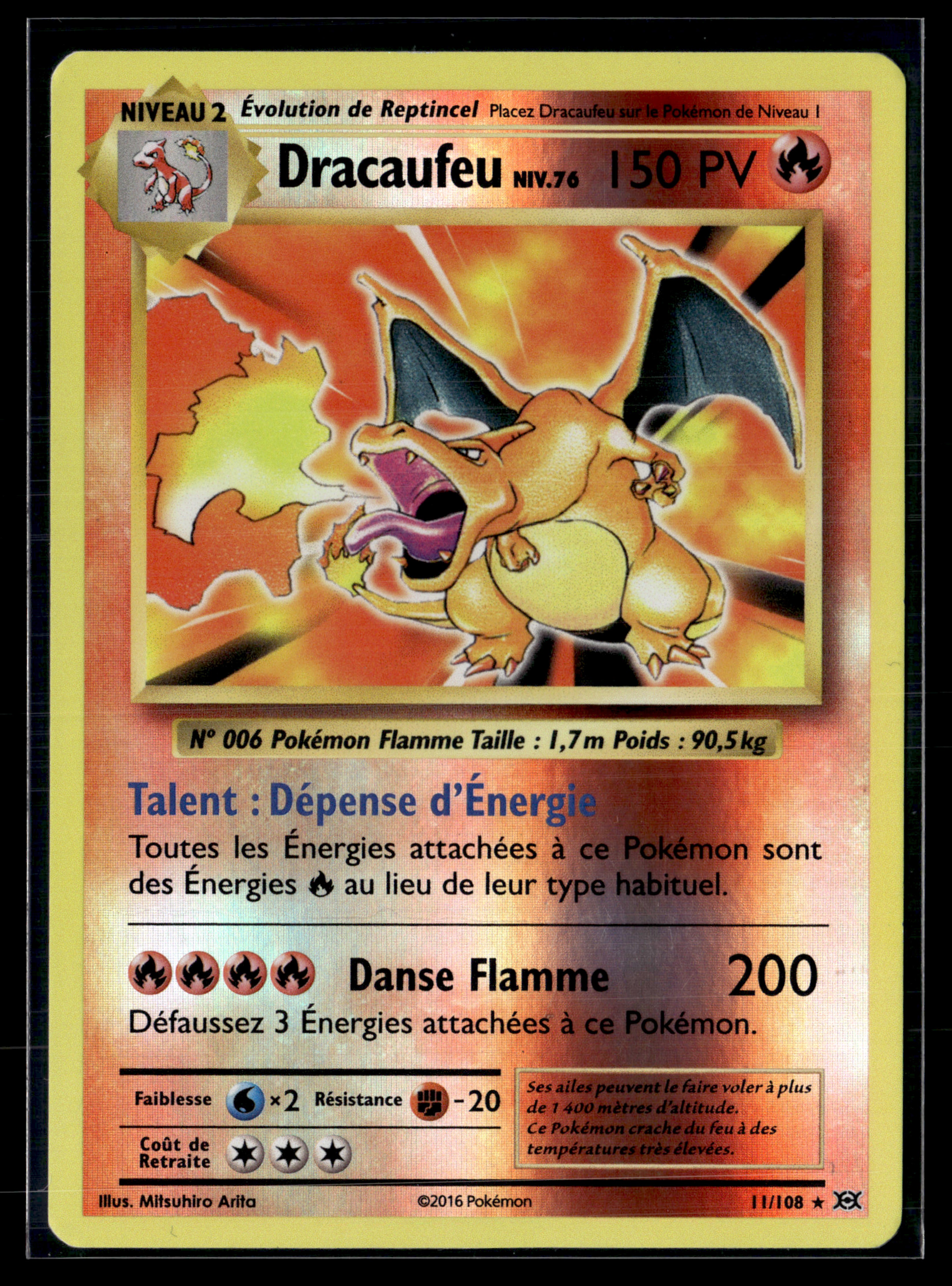 Dracaufeu 11/108 Evolutions – EXC+ ( reverse )
