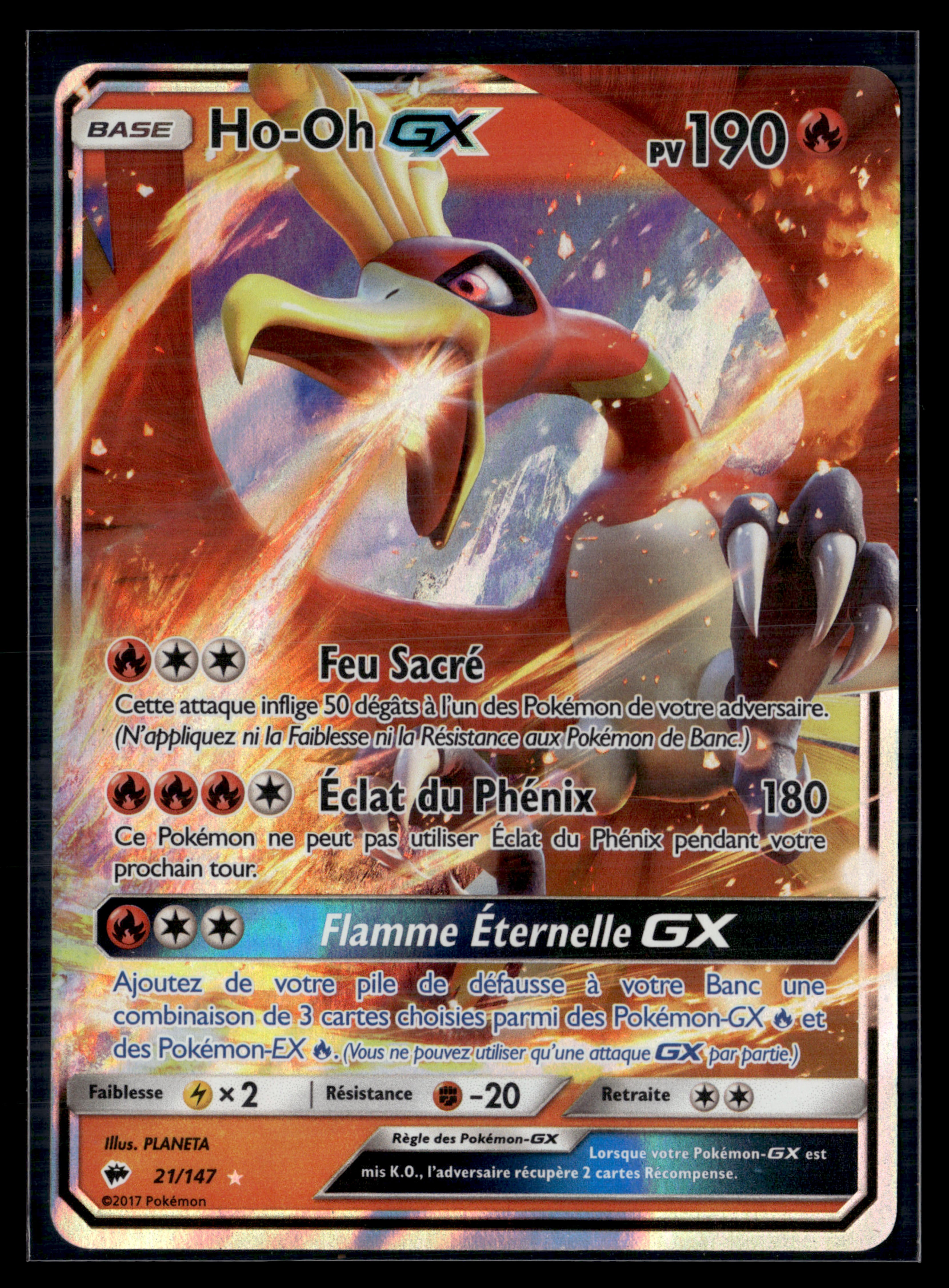 Ho-Oh GX 21/147 Ombres Ardentes | NM