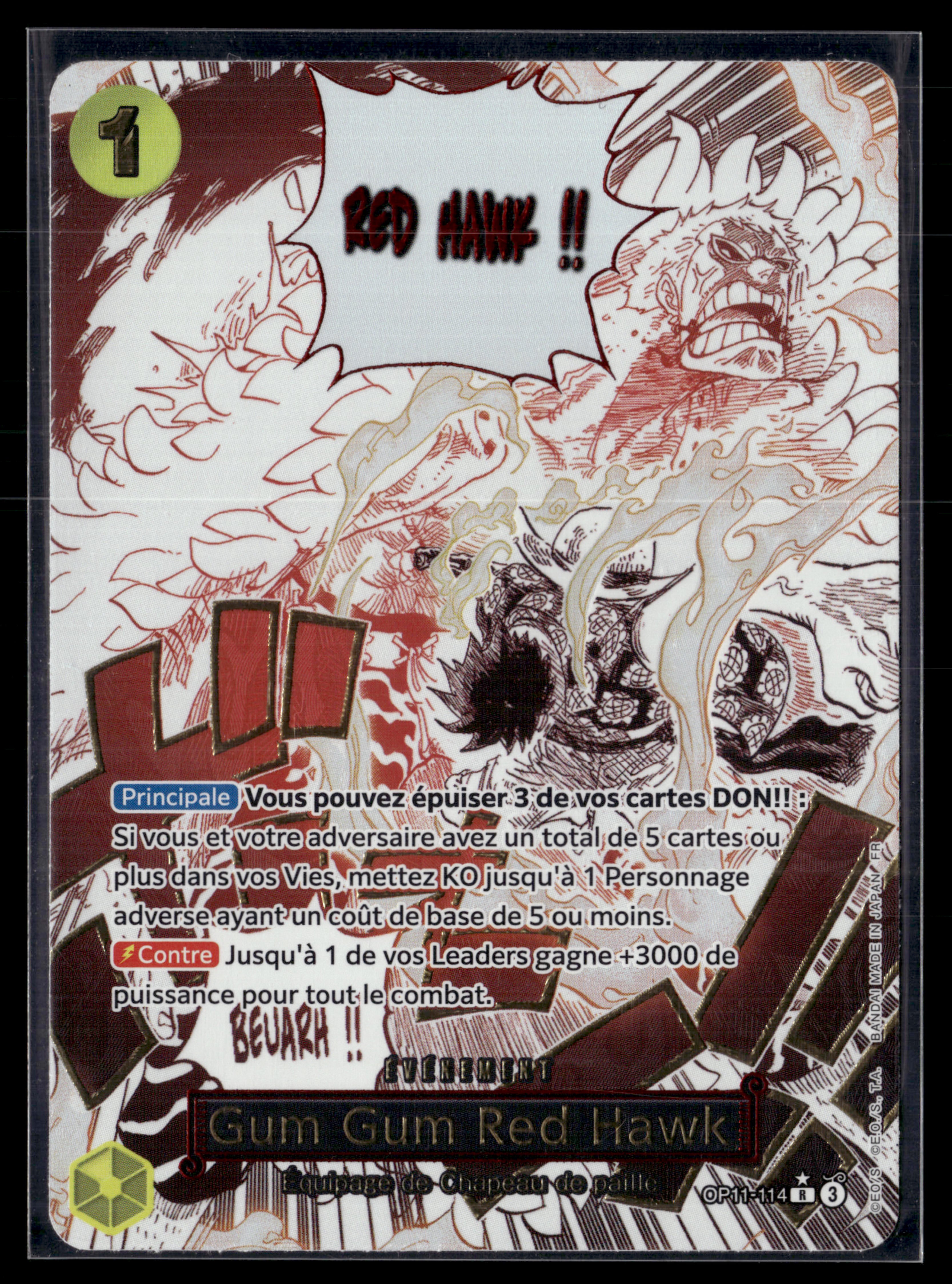 Gum Gum Red Hawk OP11-114 | FR