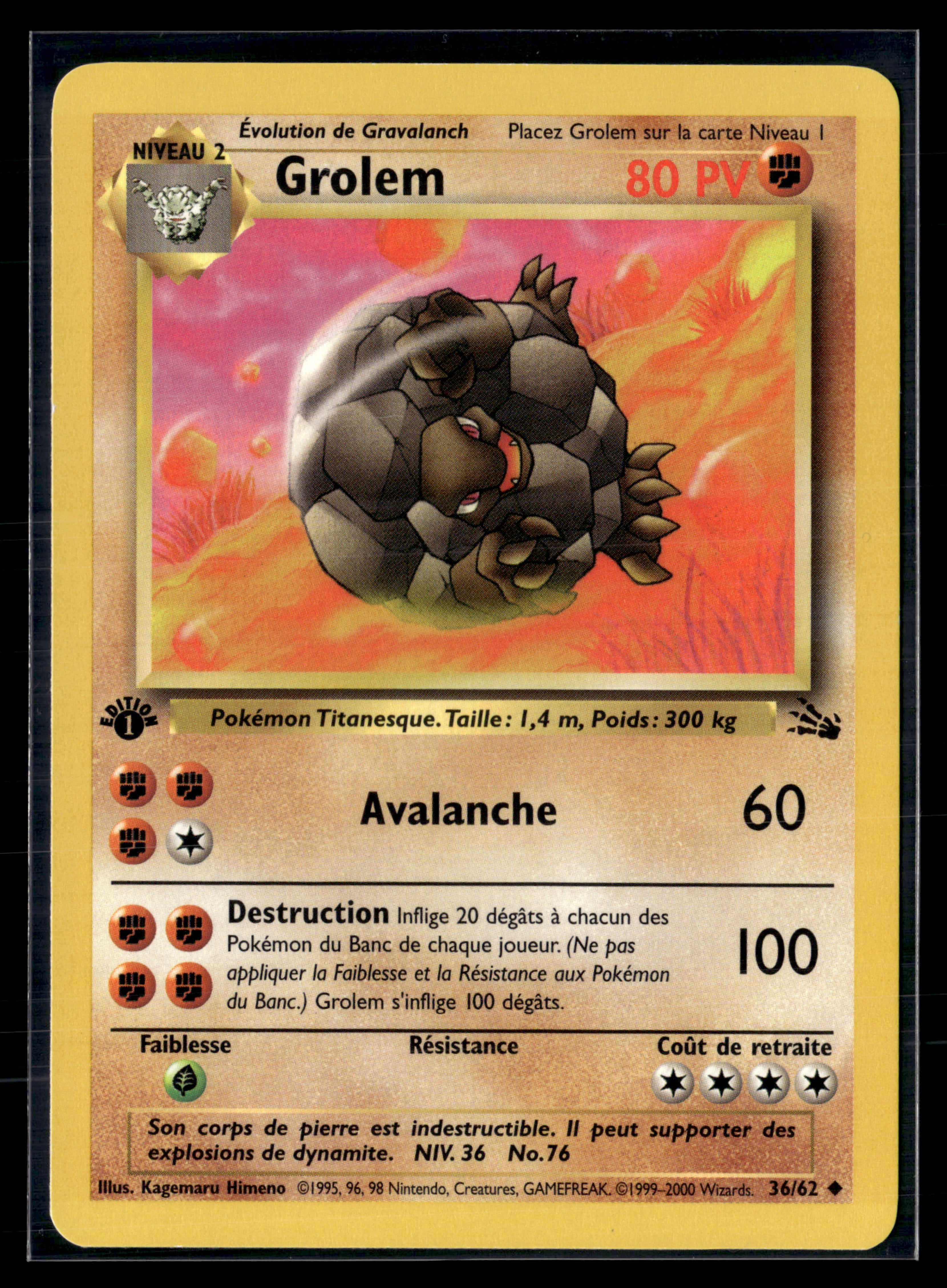 Grolem 36/62 Fossile Ed1 – NM