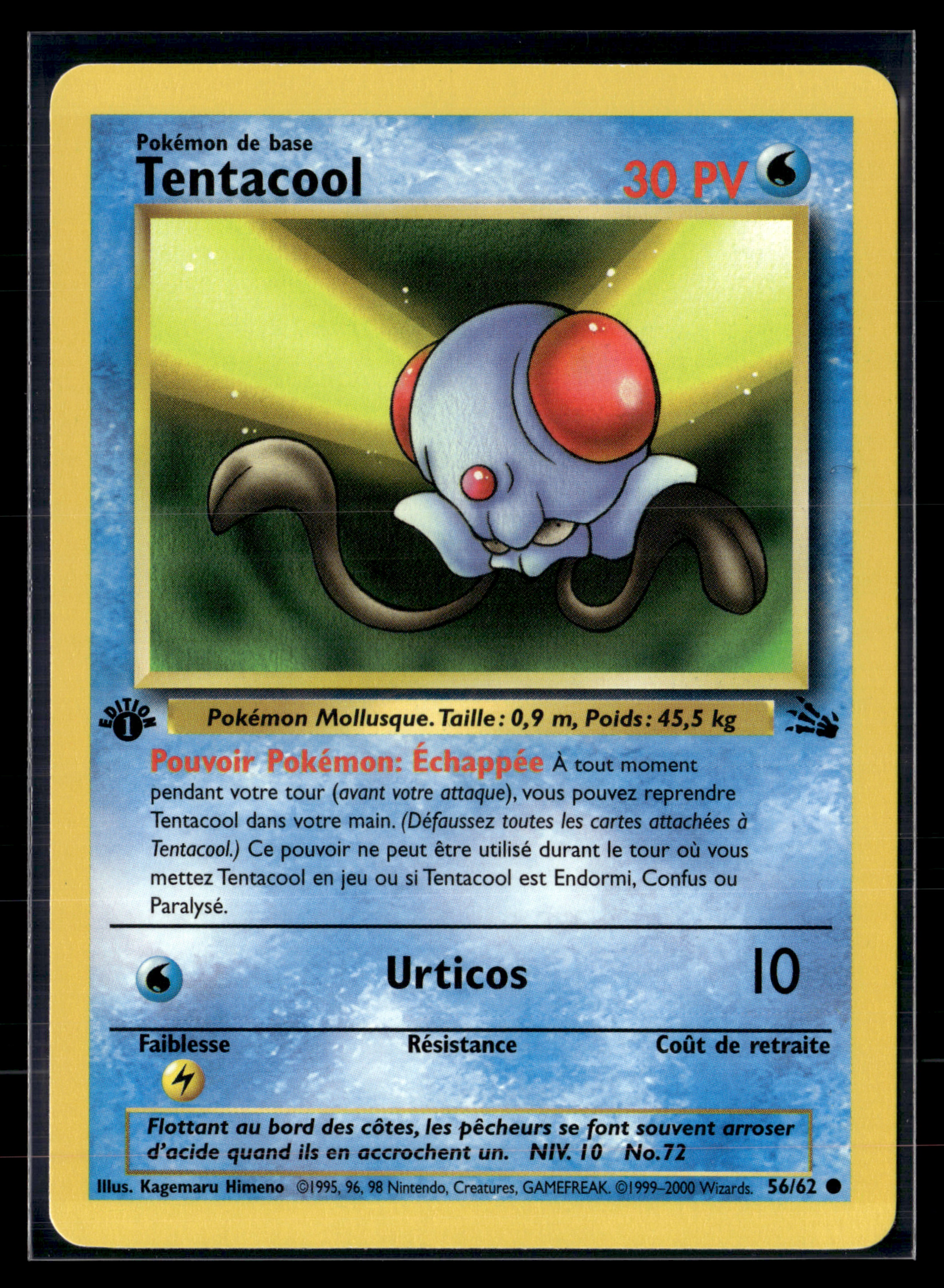 Tentacool 56/62 Fossile Ed1 – NM