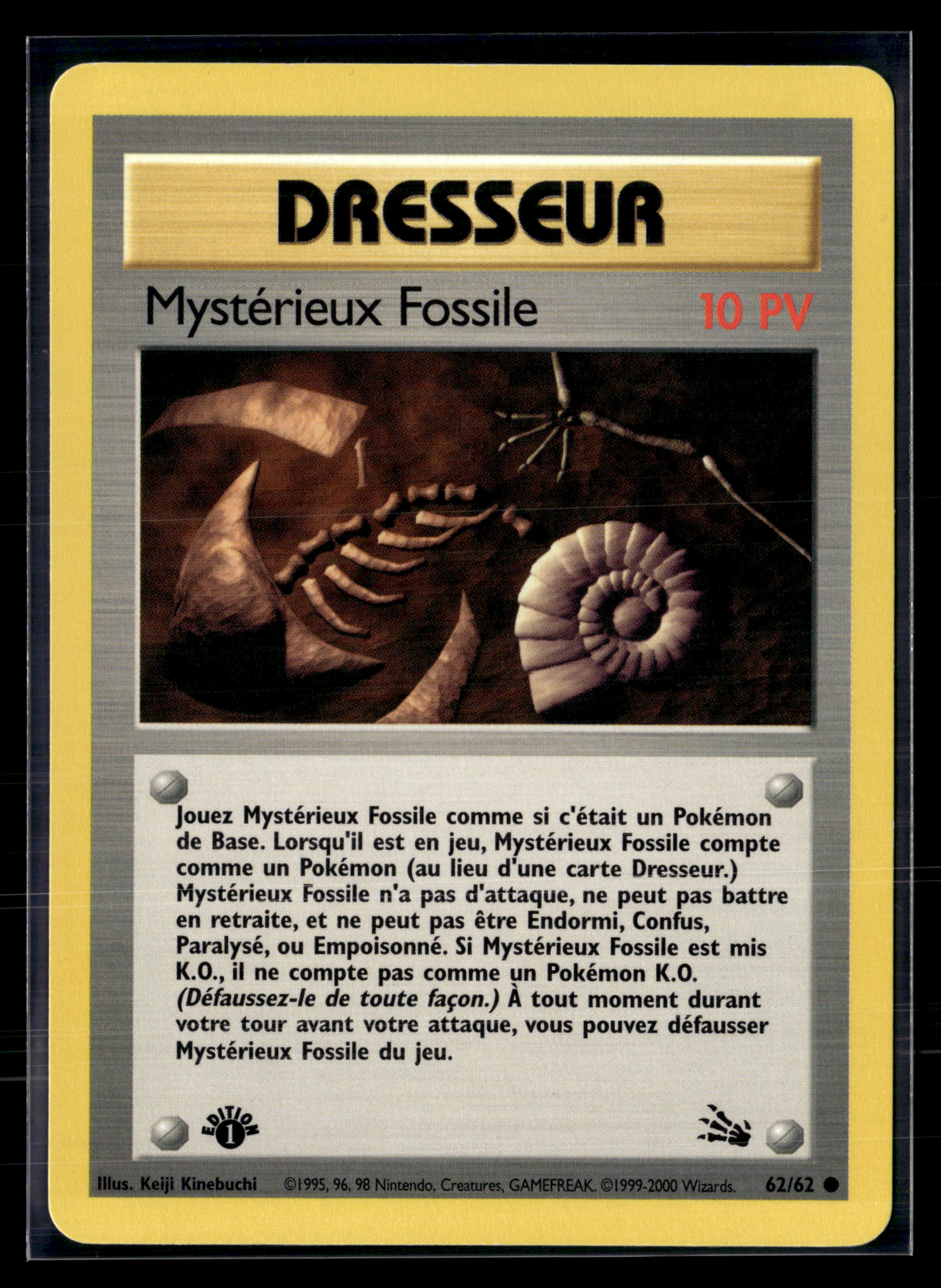 Mystérieux Fossile 62/62 Fossile Ed1 – NM
