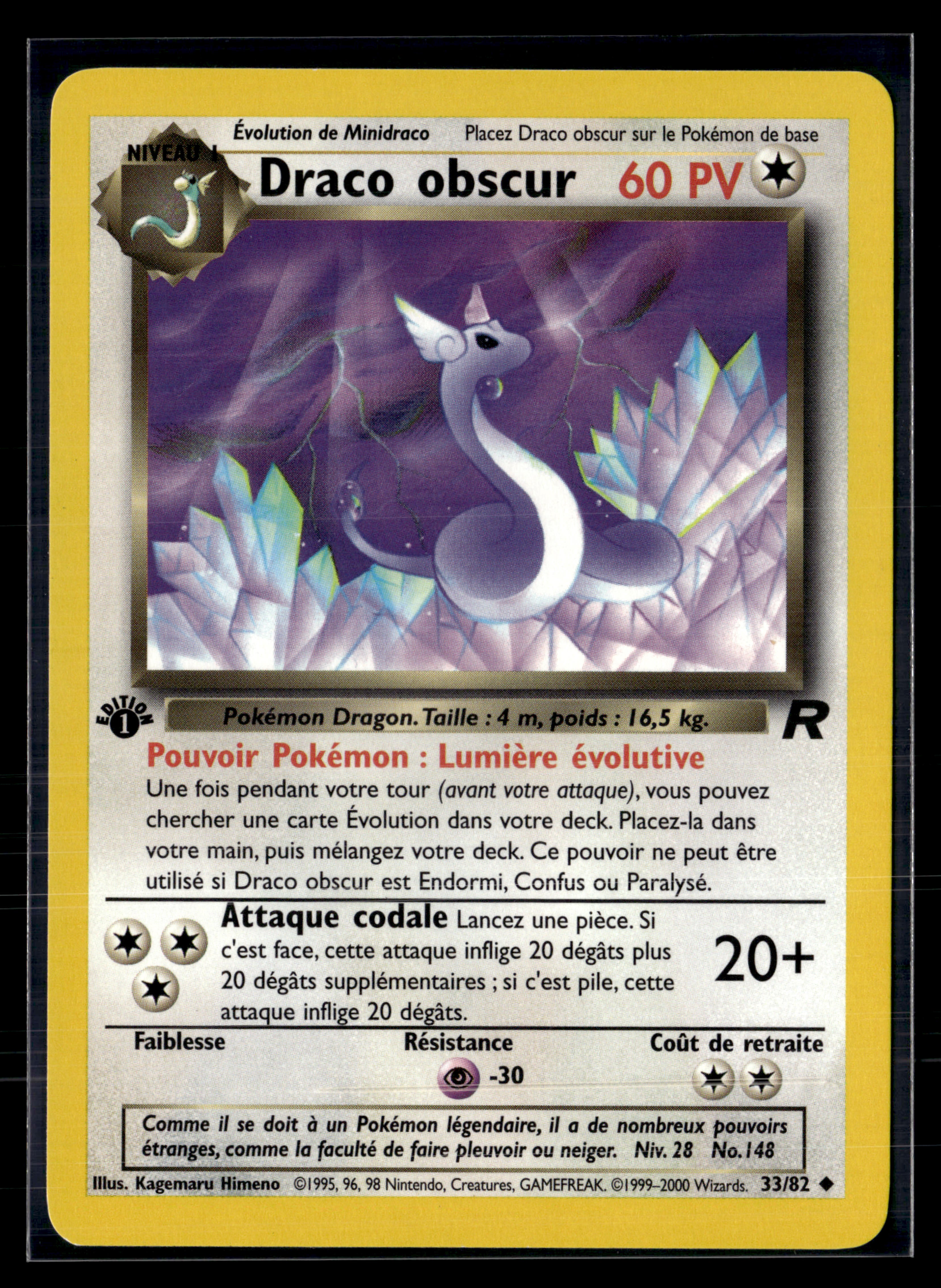 Draco obscur 33/82 Team Rocket ED1 – NM