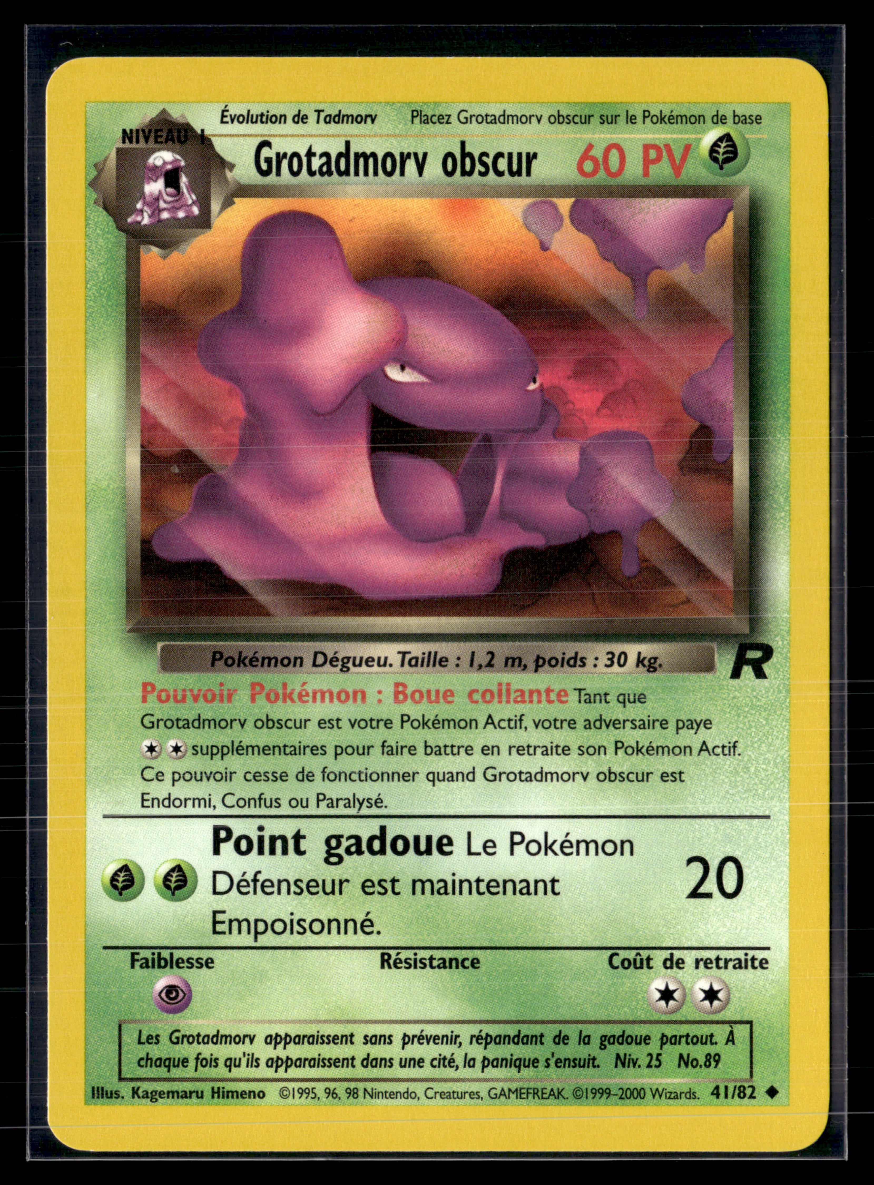 Grotadmorv obscur 41/82 - Team Rocket - NM