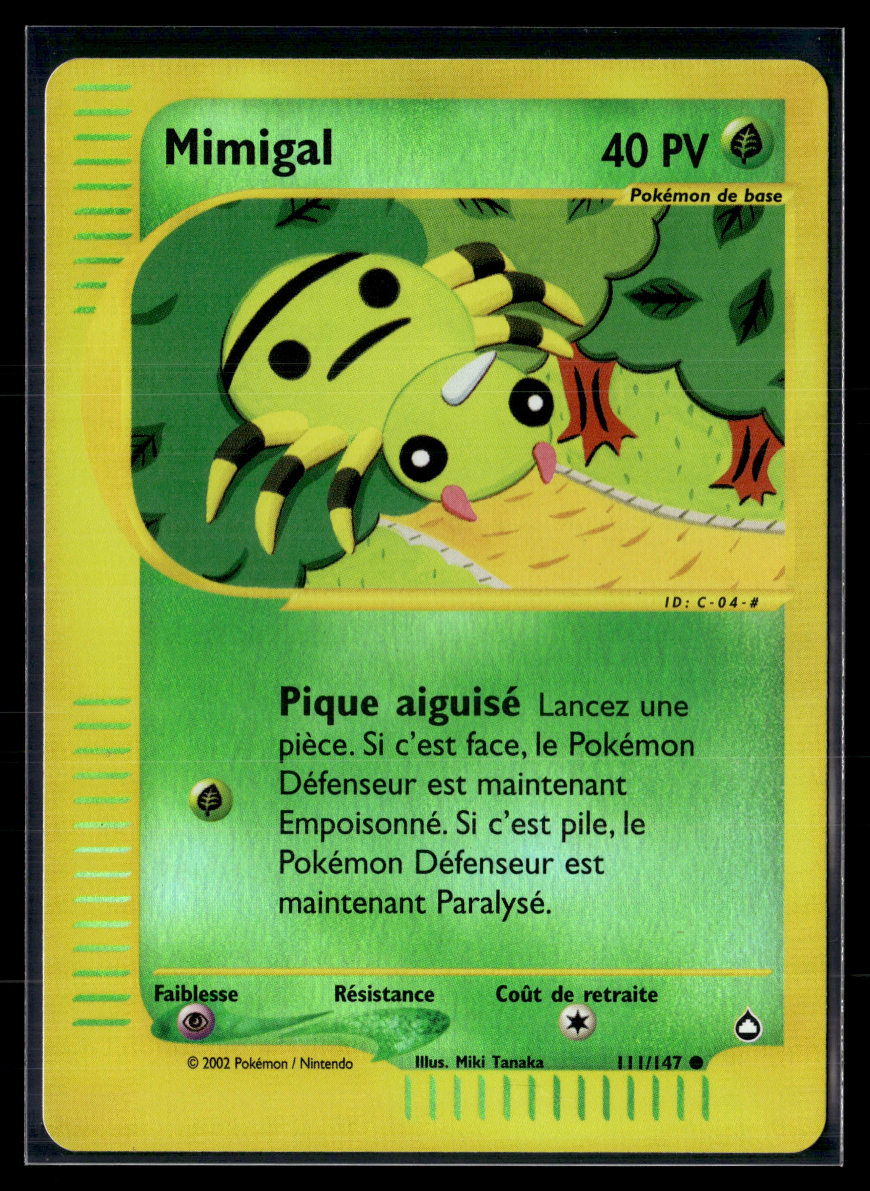 Mimigal 111/147 ( reverse ) - Aquapolis - NM