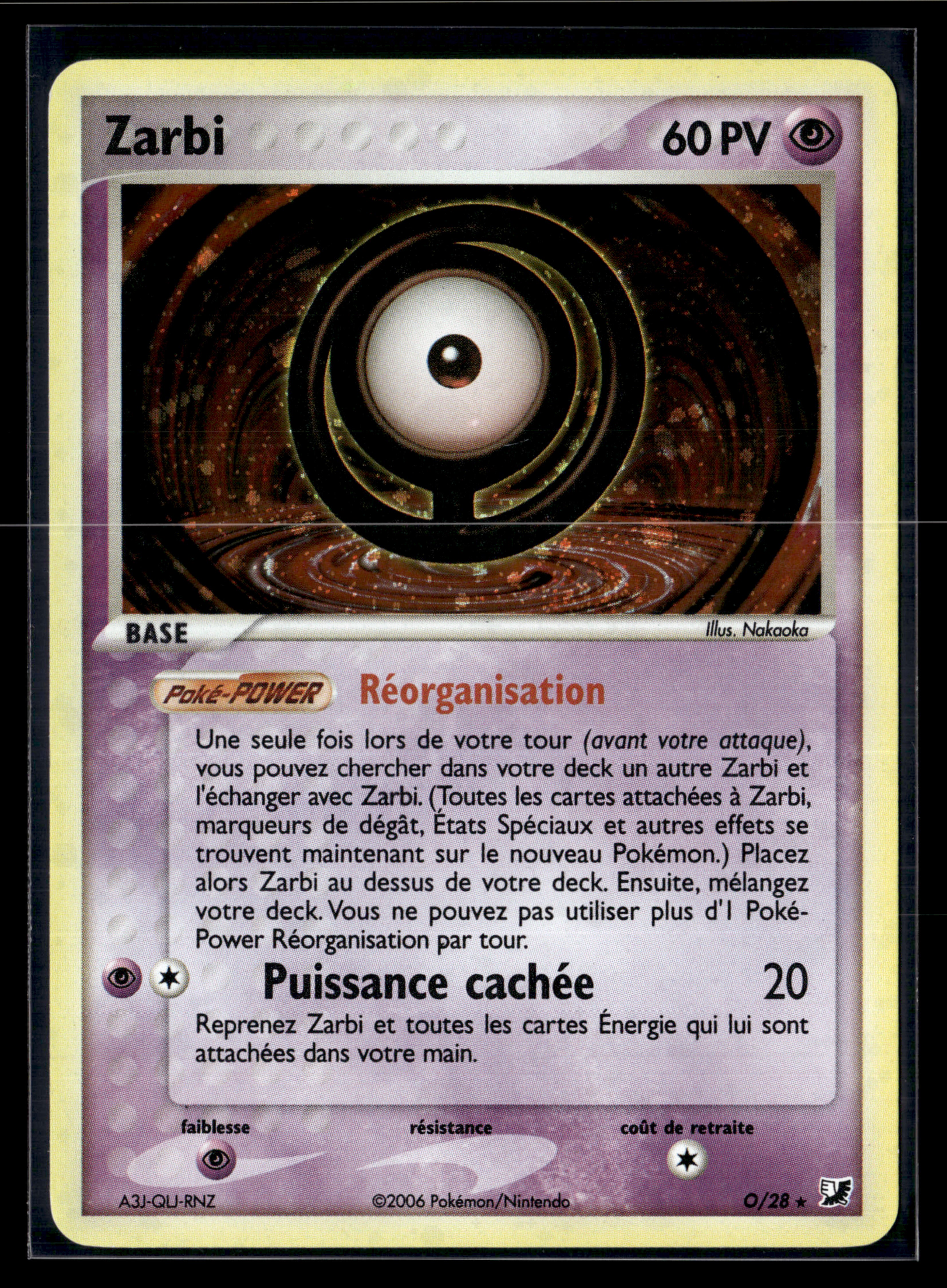 Zarbi O O/28 - Forces cachées -EXC+