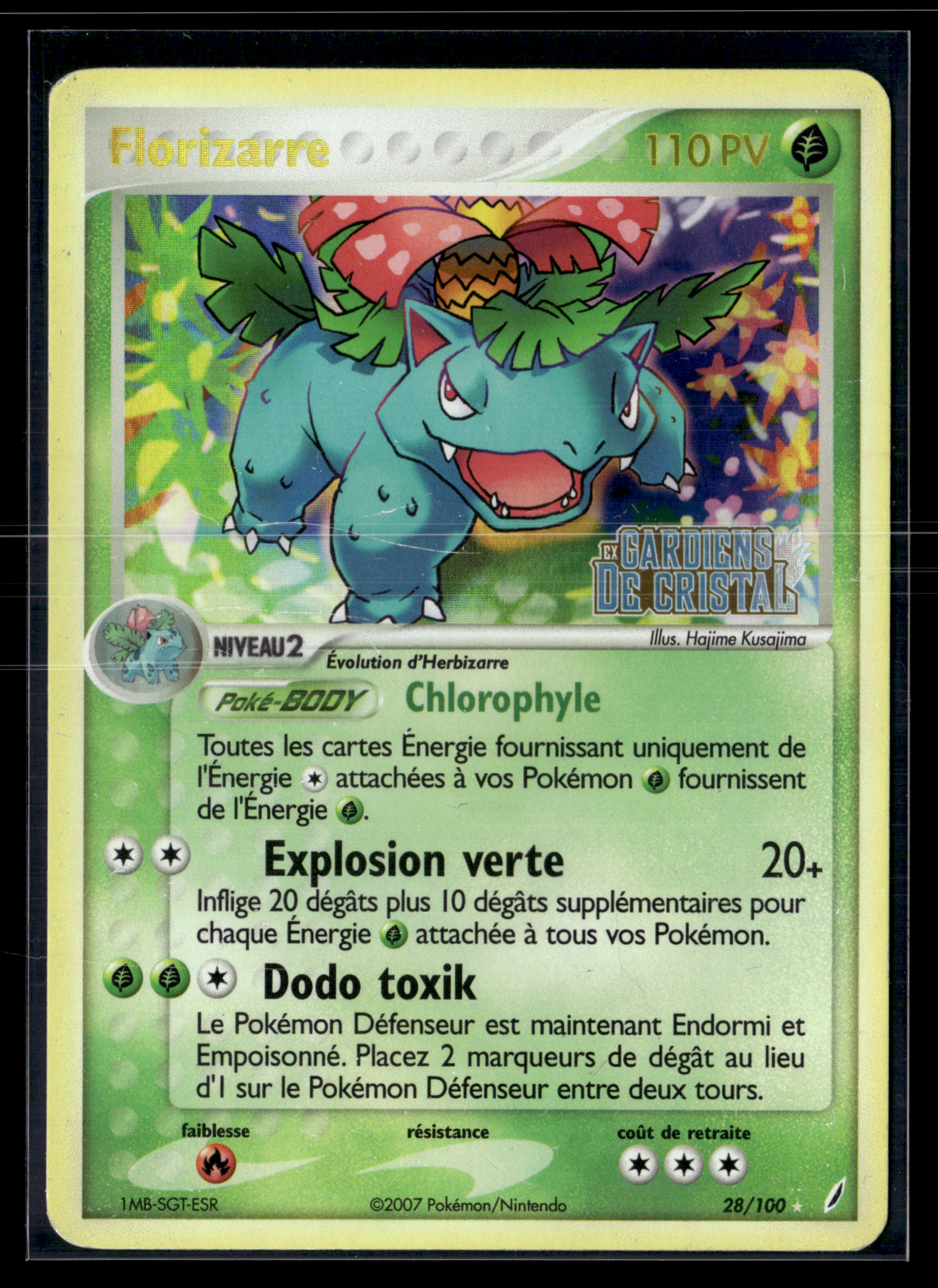 Florizarre 28/100 - holo reverse Gardiens de Cristal - TBE+