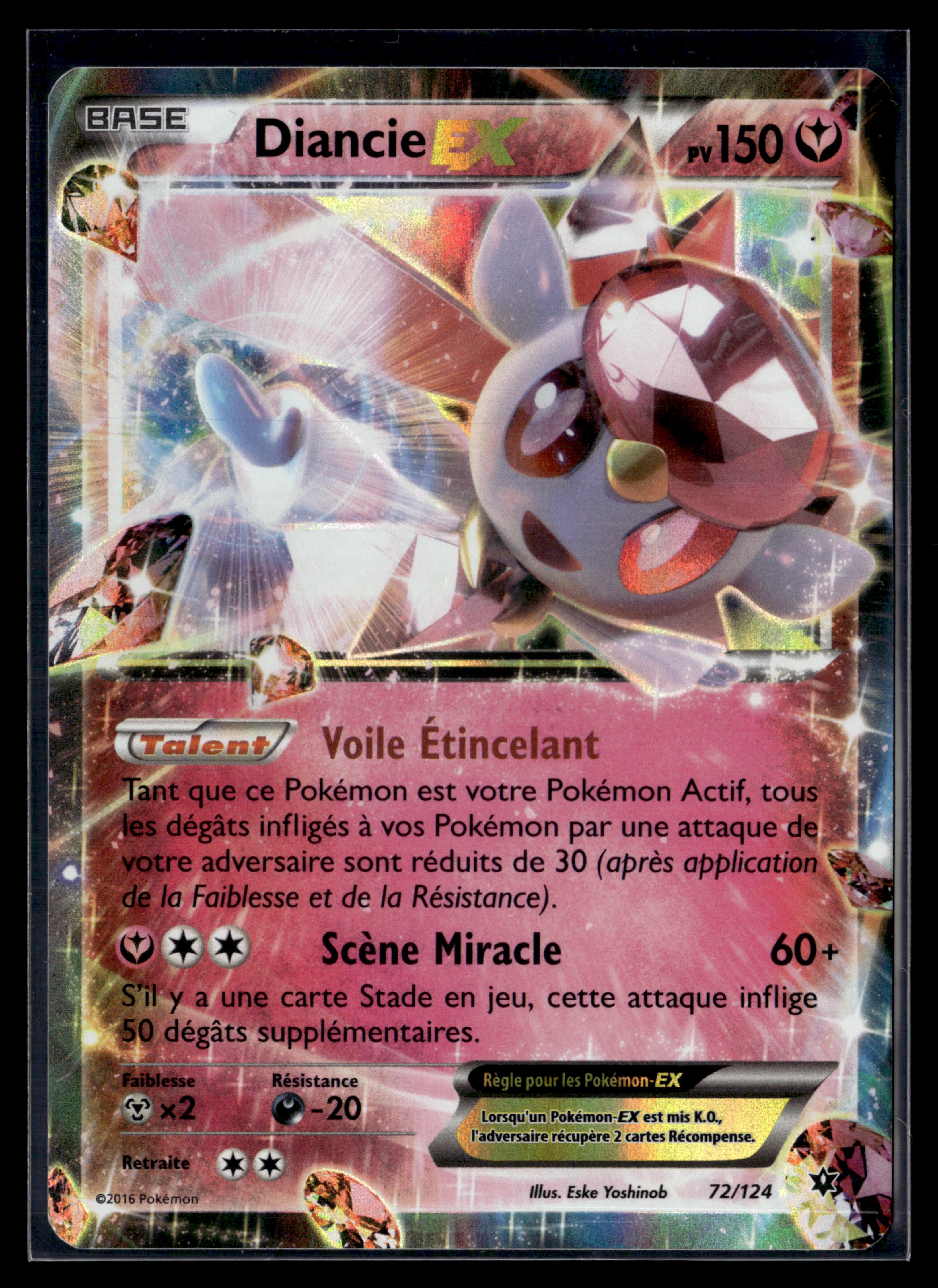 Diancie EX 72/124 Impact des destins – NM