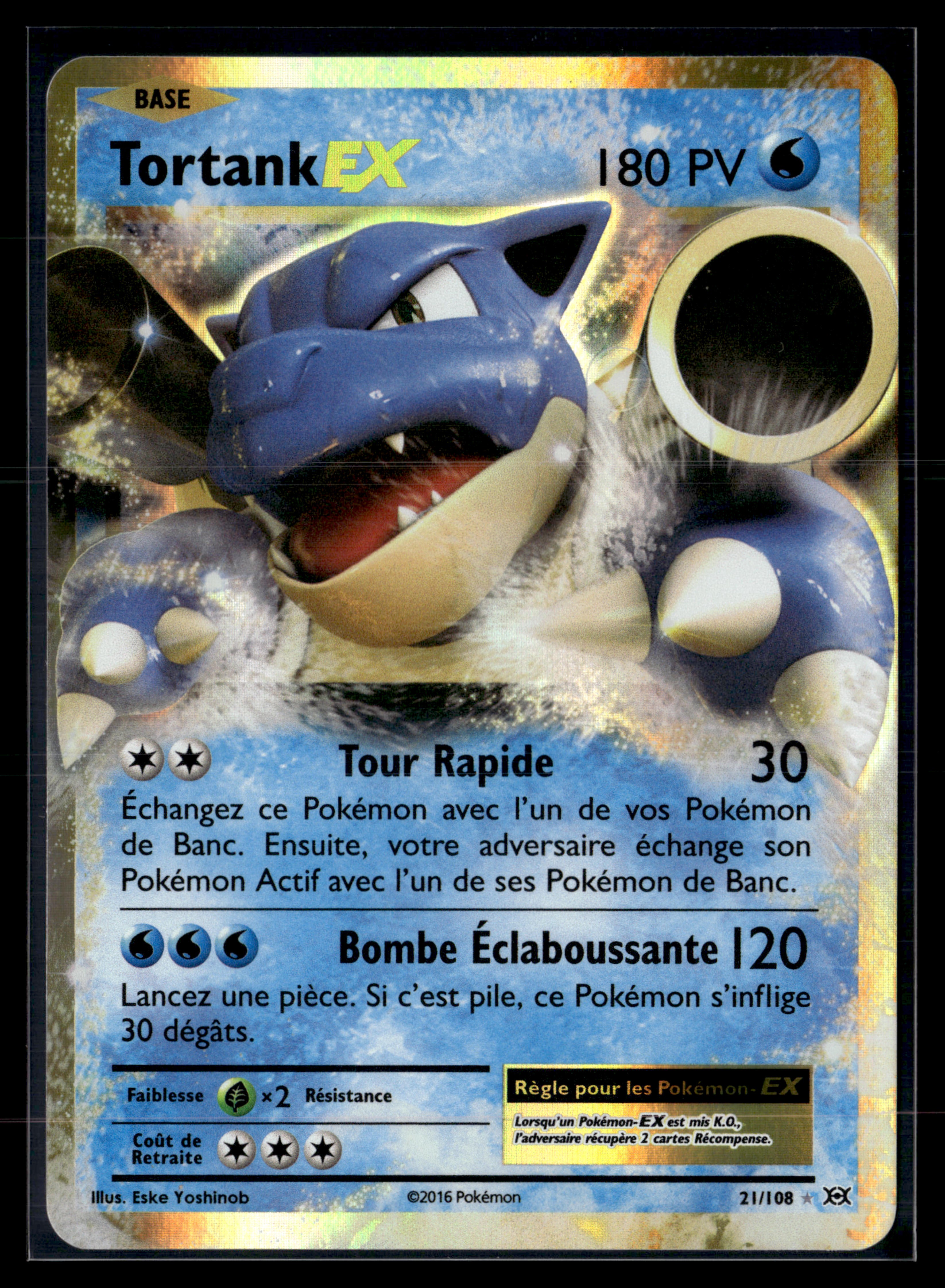 tortank ex 21/108 XY evolutions – EXC+
